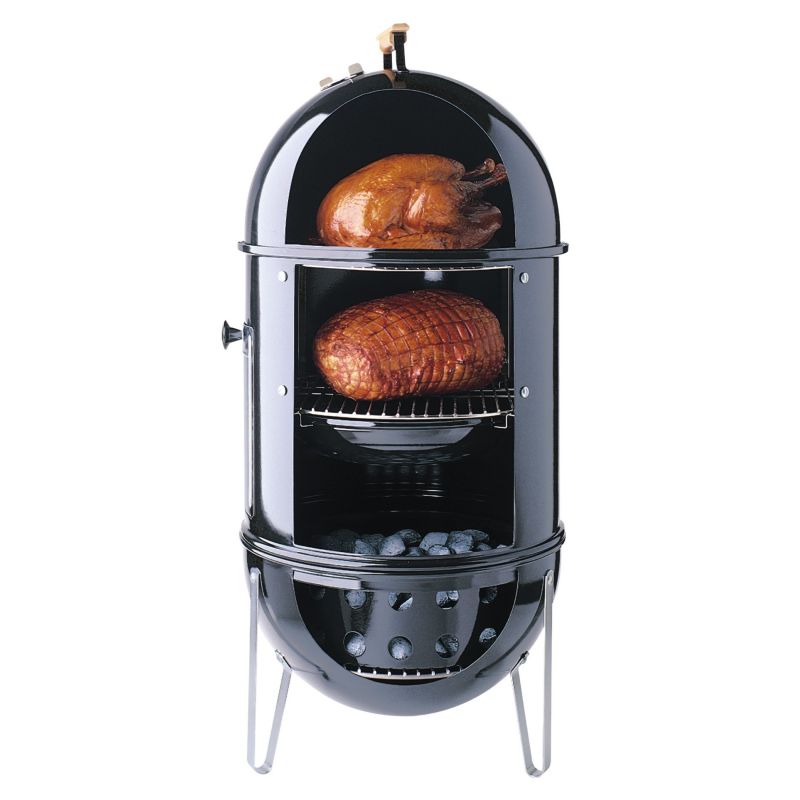 Коптильня Weber Smokey Mountain Cooker 47 см (721004), цвет черный, размер 47 см - фото 3
