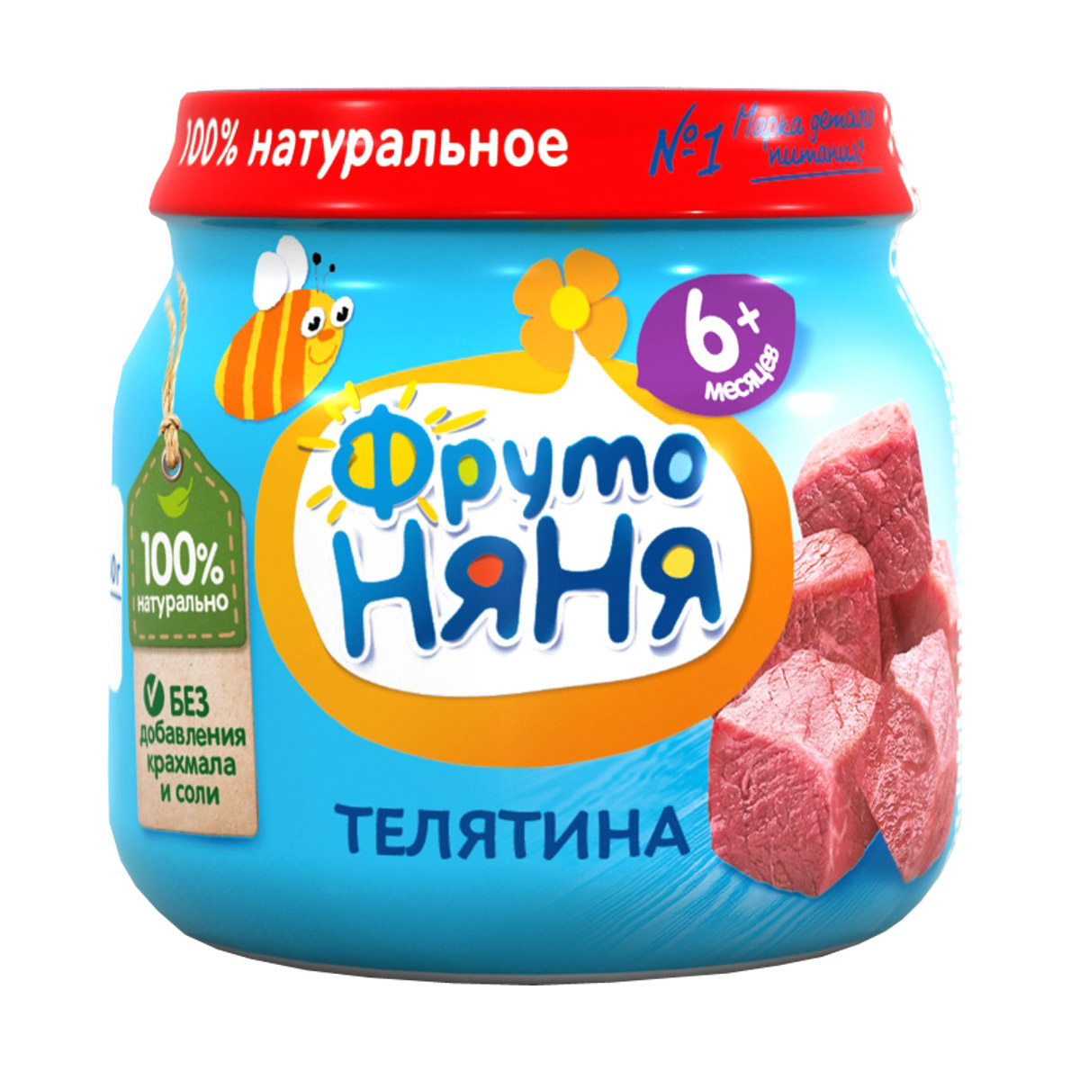 

Пюре мясное ФрутоНяня Телятина 80 г