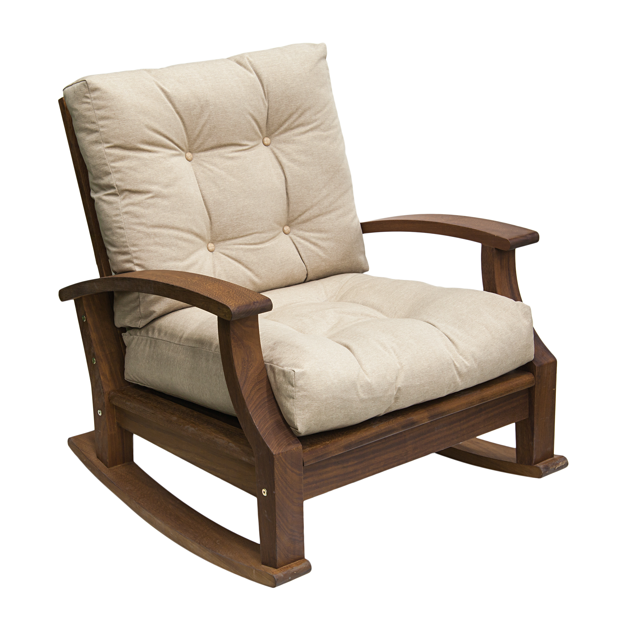 Кресло-качалка с подушкой Intersystem (SKT430), цвет светло-коричневый, размер 100 см - фото 1