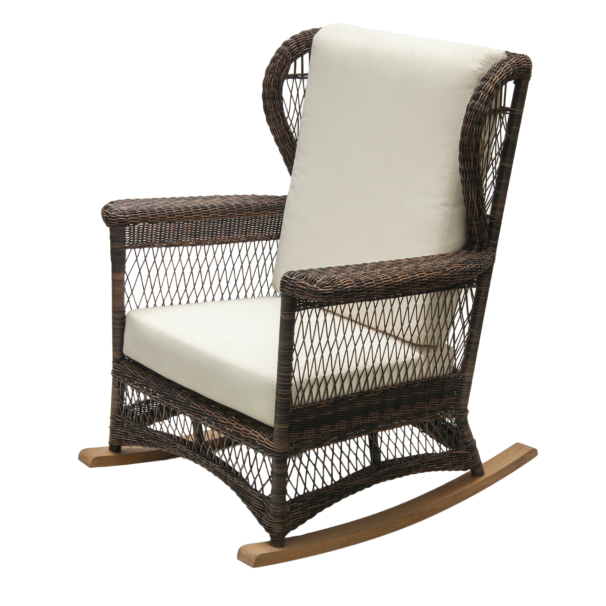 Кресло-качалка Puriartha cappucino (C-740), цвет светло-коричневый, молочные подушки, размер 85 х 83 х 83 см - фото 1
