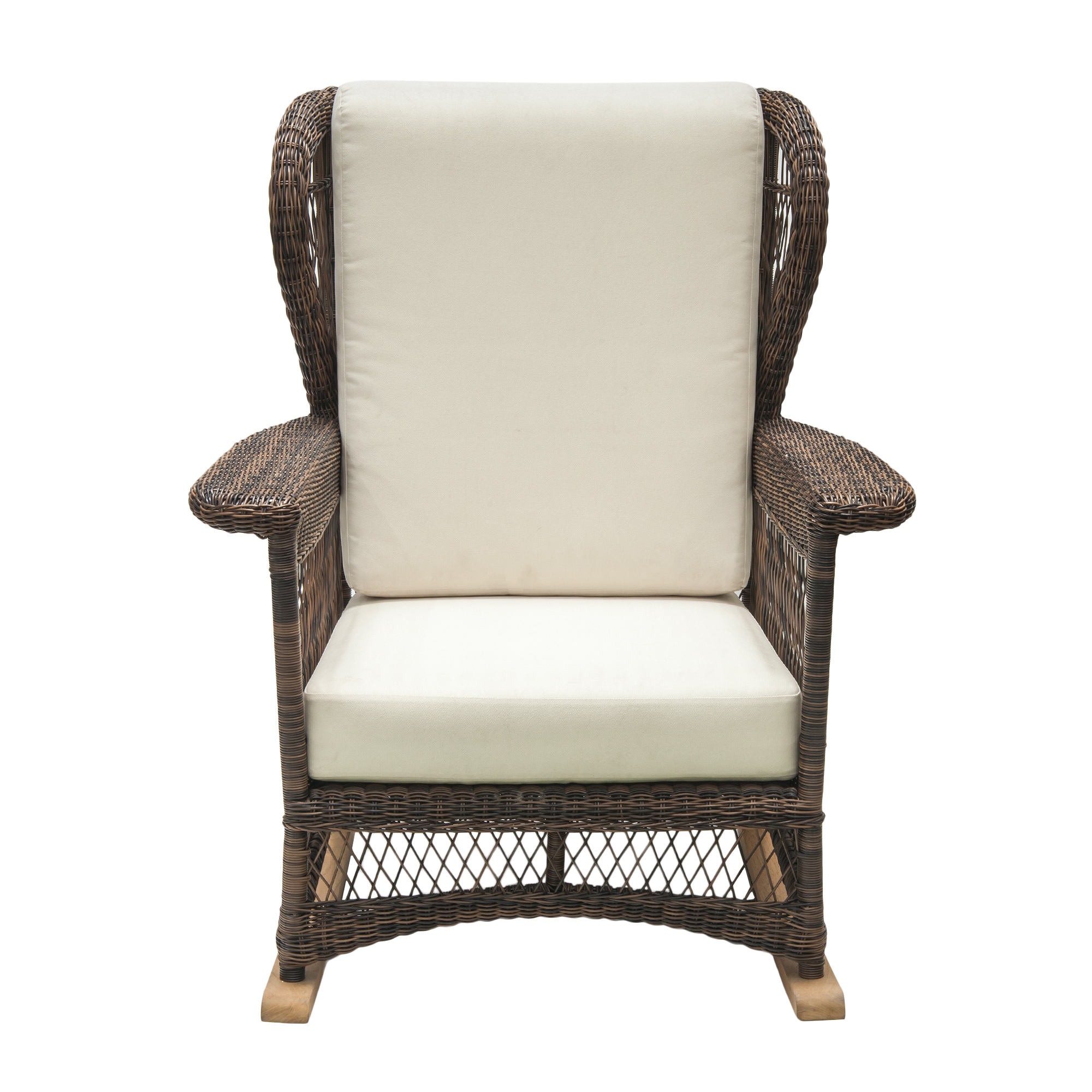 Кресло-качалка Puriartha cappucino (C-740), цвет светло-коричневый, молочные подушки, размер 85 х 83 х 83 см - фото 2