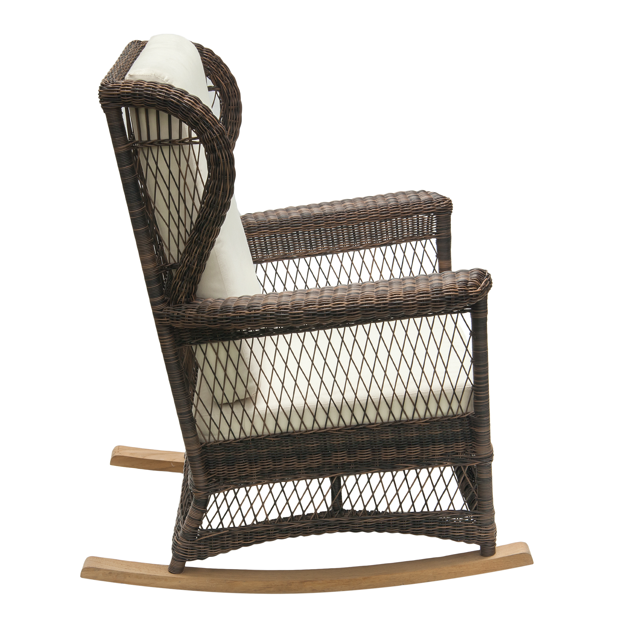 Кресло-качалка Puriartha cappucino (C-740), цвет светло-коричневый, молочные подушки, размер 85 х 83 х 83 см - фото 3