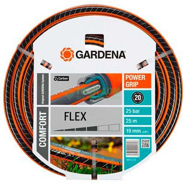 Поливочный шланг Gardena Flex 9x9 3/4 х 25 м (18053-20.000.00), цвет оранжевый - фото 1