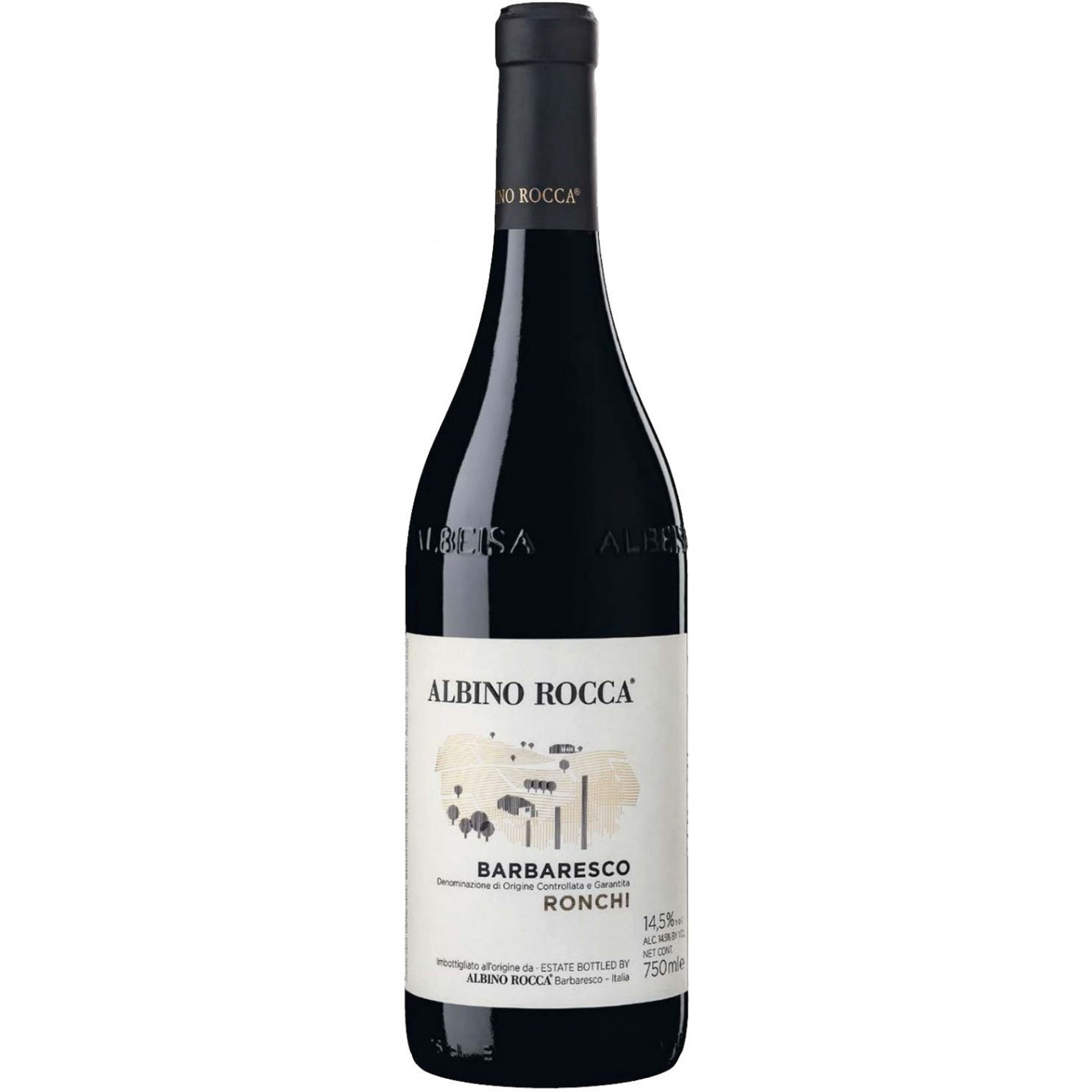 

Вино красное сухое Albino Rocca "Vigneto Bric Ronchi" Barbaresco DOCG 0,75 л, Гранатово-рубиновый