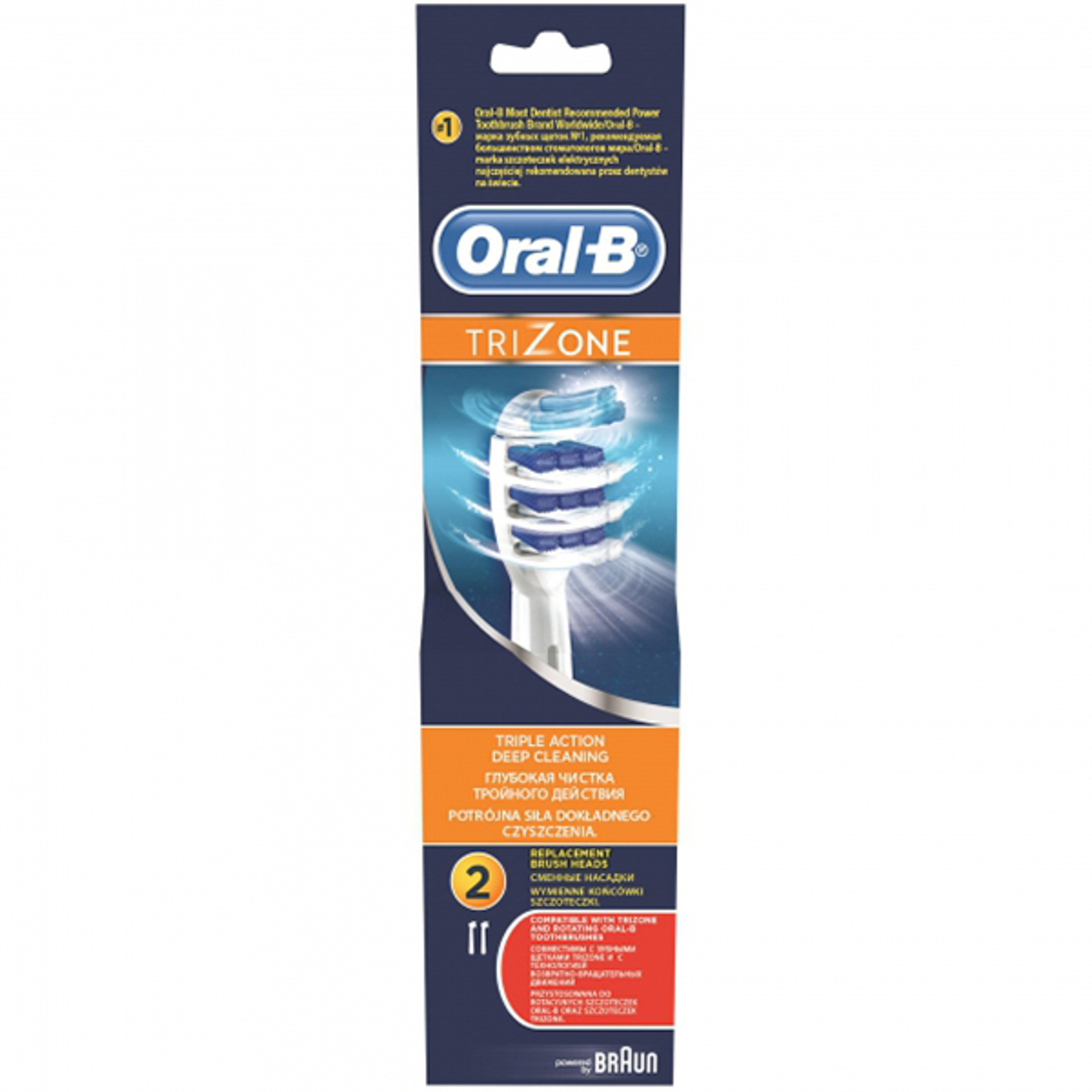 Насадка для зубных щеток Braun Oral-B TriZone EB30, цвет белый - фото 3