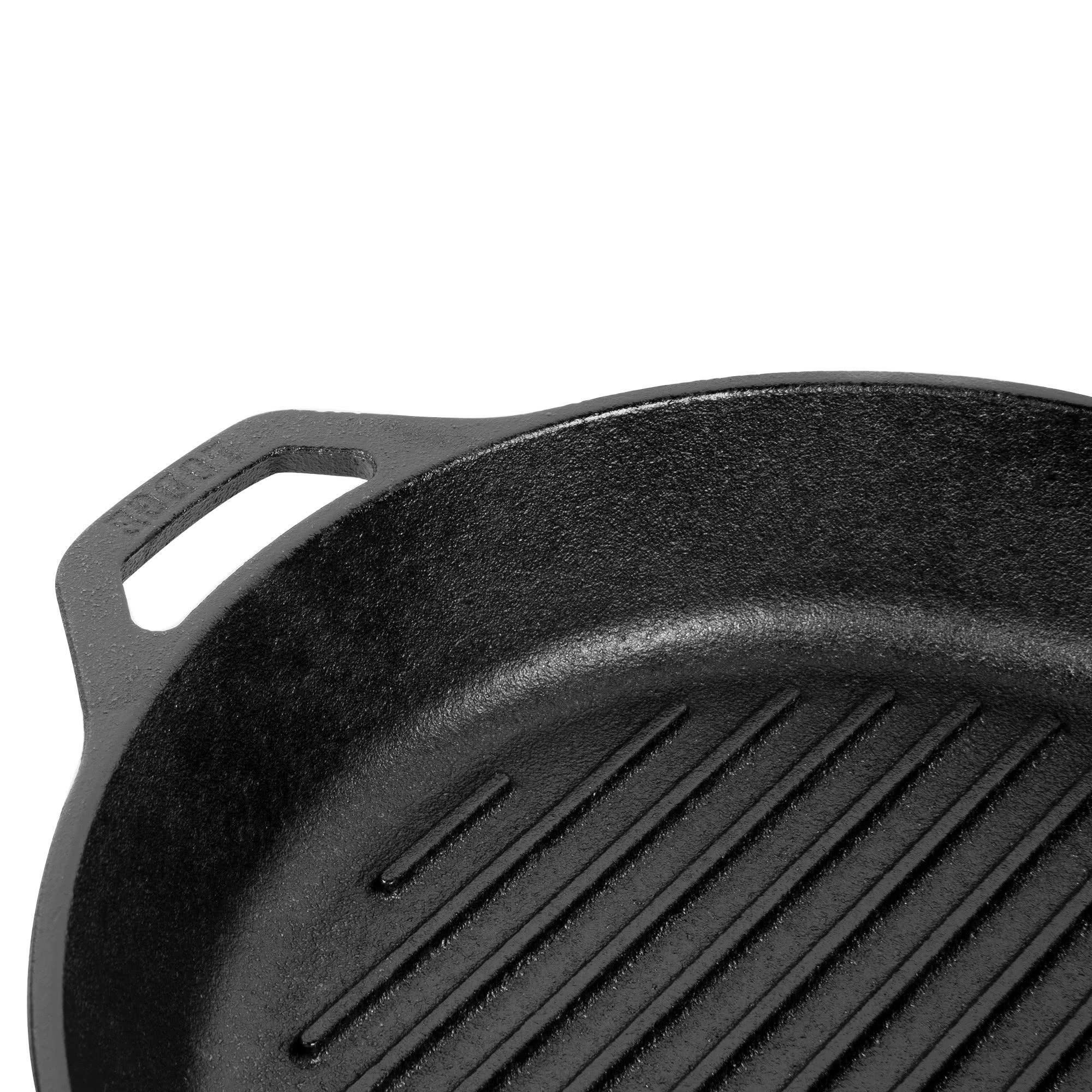 Сковорода-гриль Lodge Круглая 26 см Black, цвет черный - фото 3