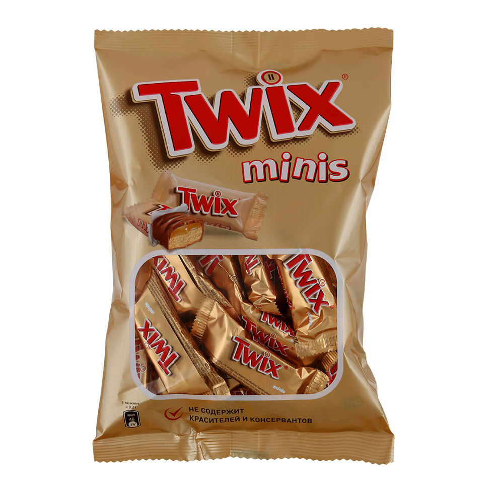 фото Печенье twix minis песочное с карамелью 184 г