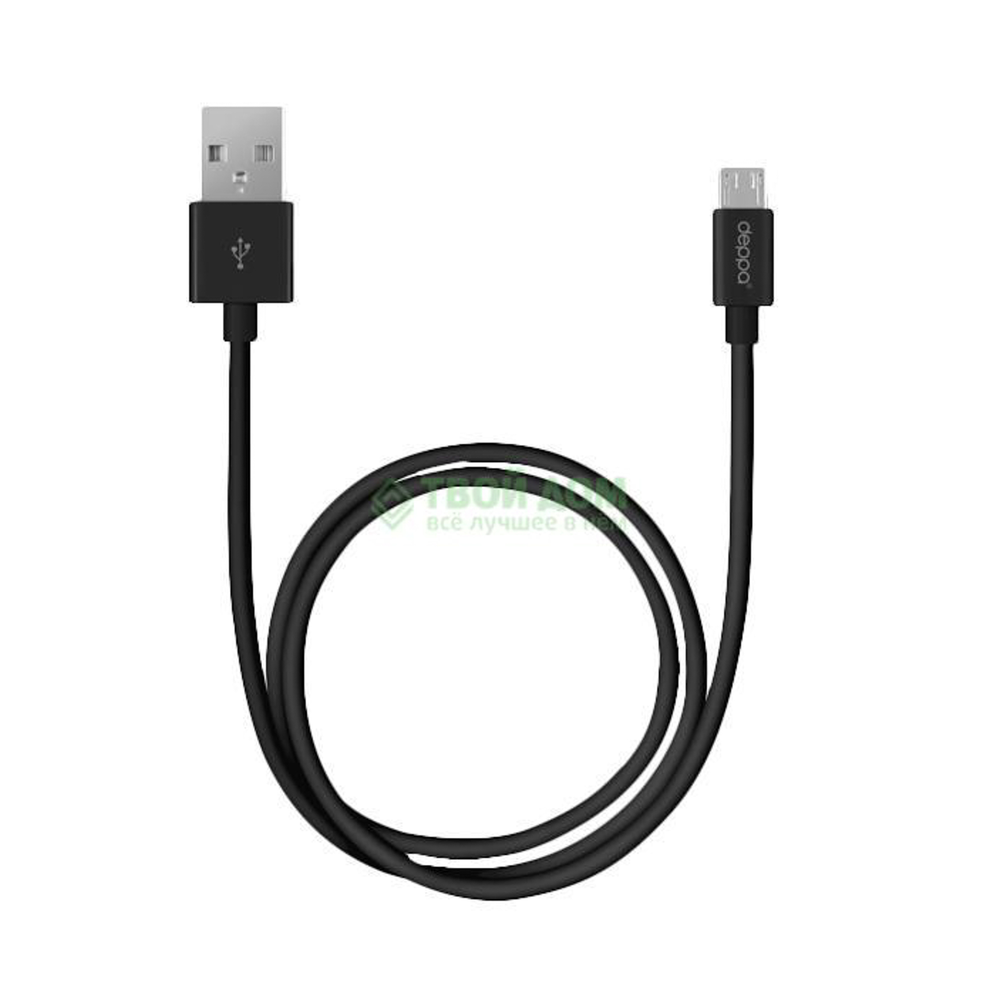 

Кабель Deppa Дата-кабель usb — microusb /1.2м/ 72103 (319-199)