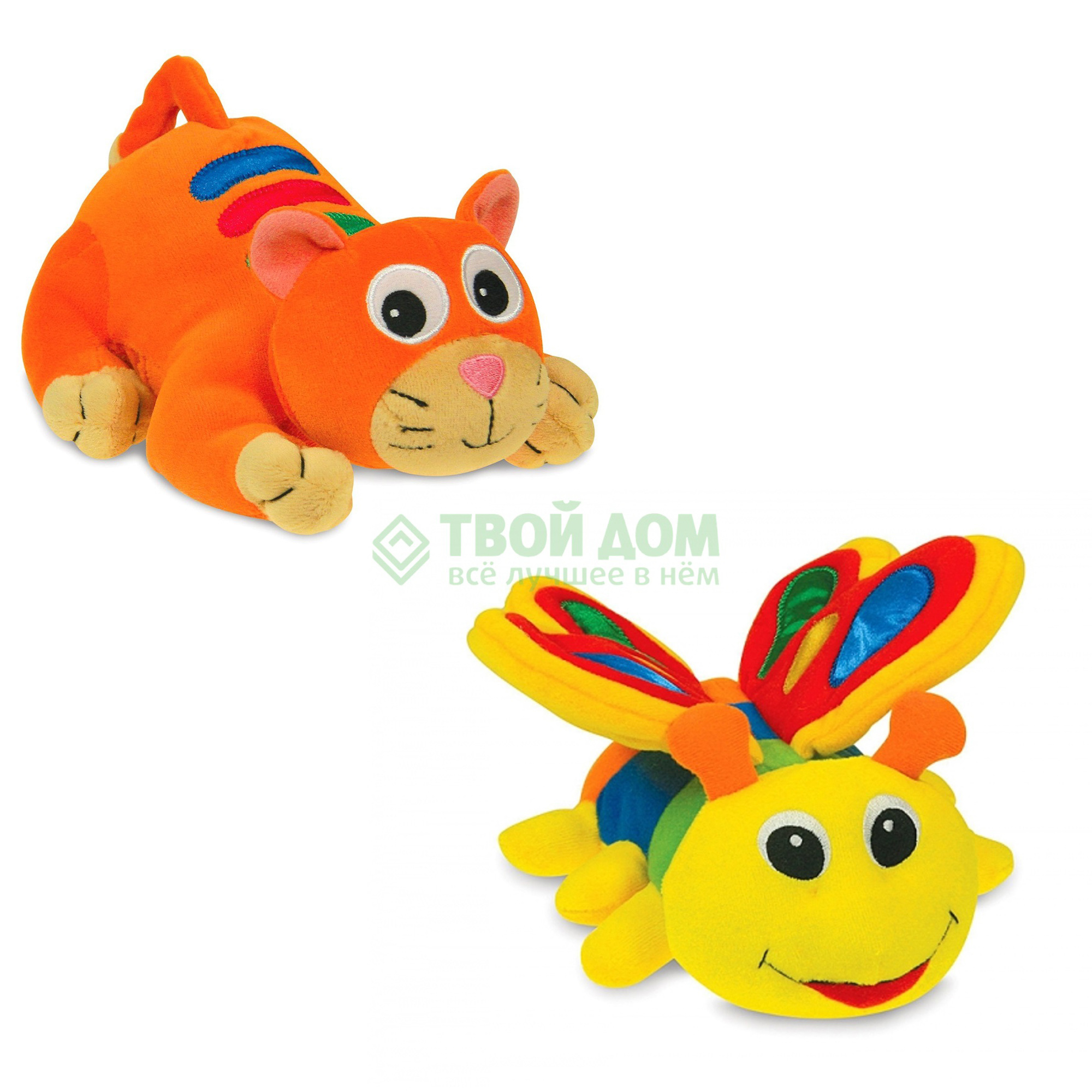 

Развивающая игрушка Learning journey Котенок убегающий и бабочка эл/мех звук, Оранжевый