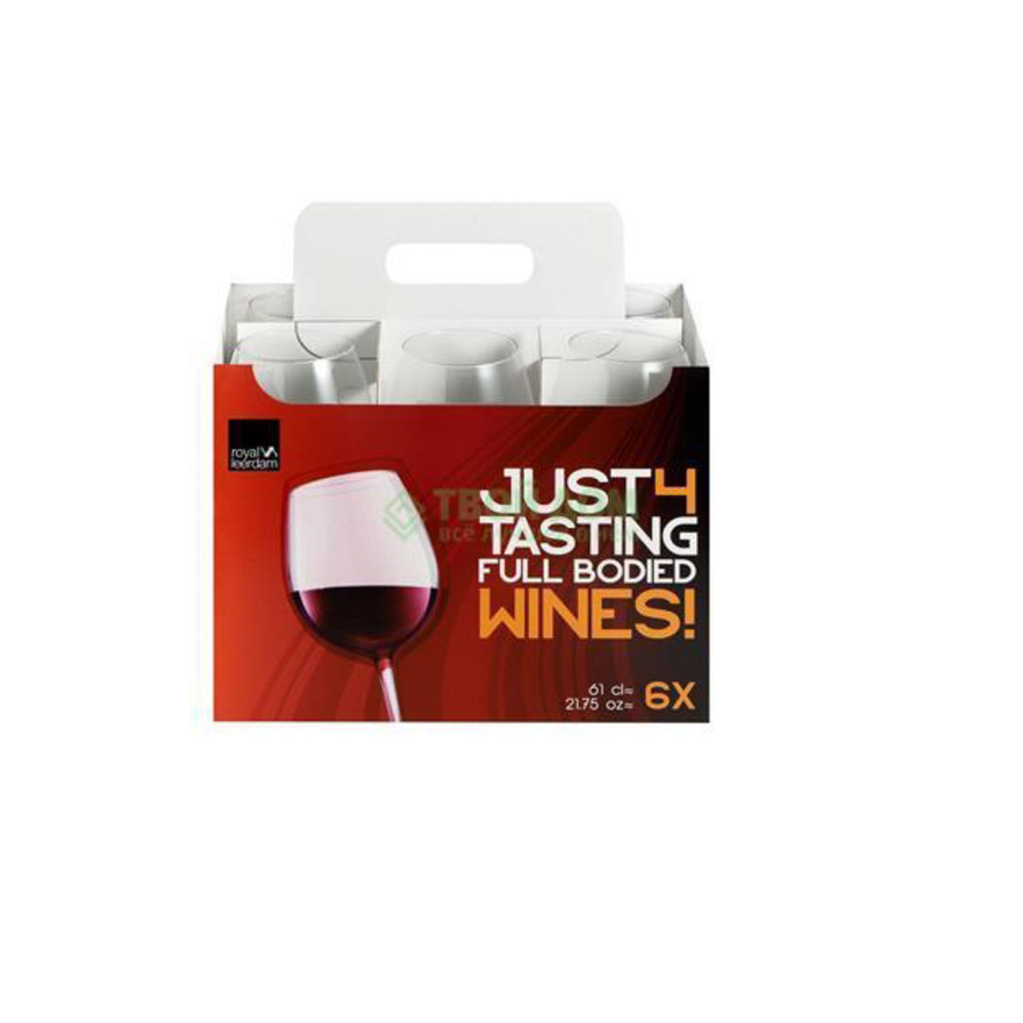 

Бокал для вина Royal Leerdam Just4Wine Transparent 360ml 6 шт (603163), Прозрачный