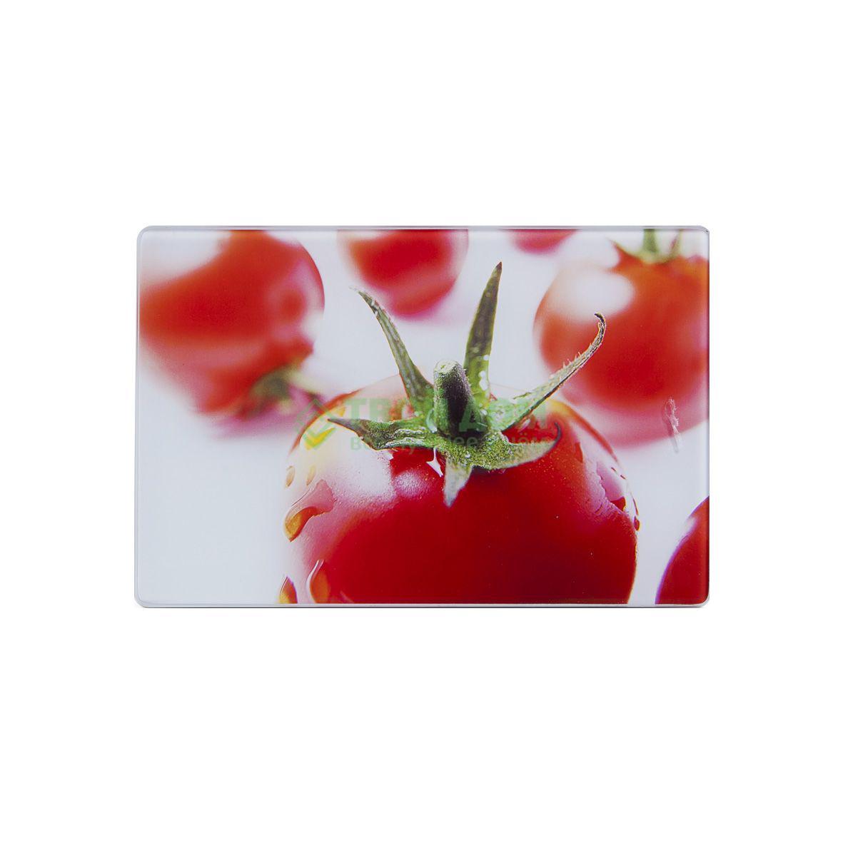фото Разделочная доска zeller томаты стекло (26260)