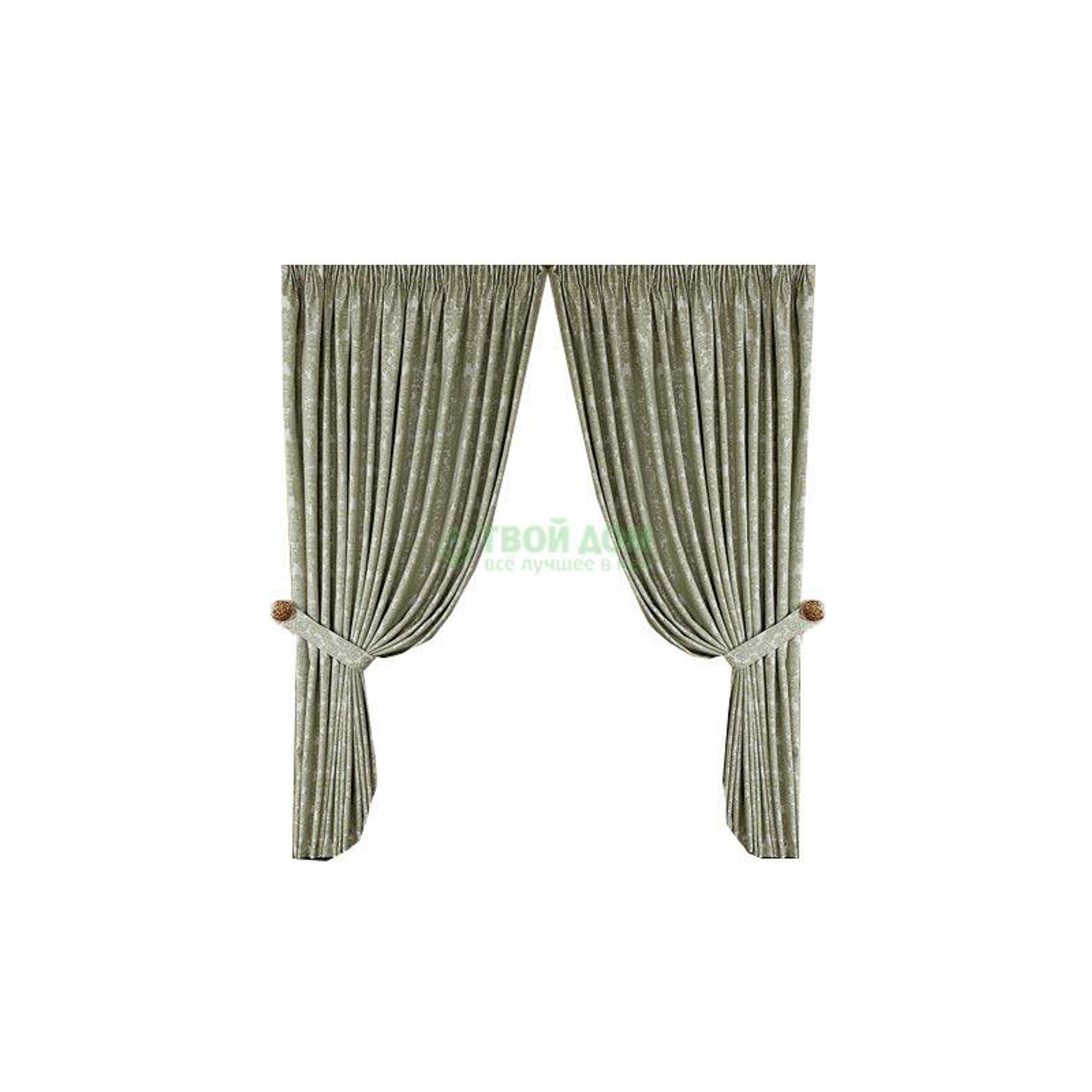 

Шторы Estia Нардин 240х260 см 4 пр Green (99.47.25.0004), Зеленый