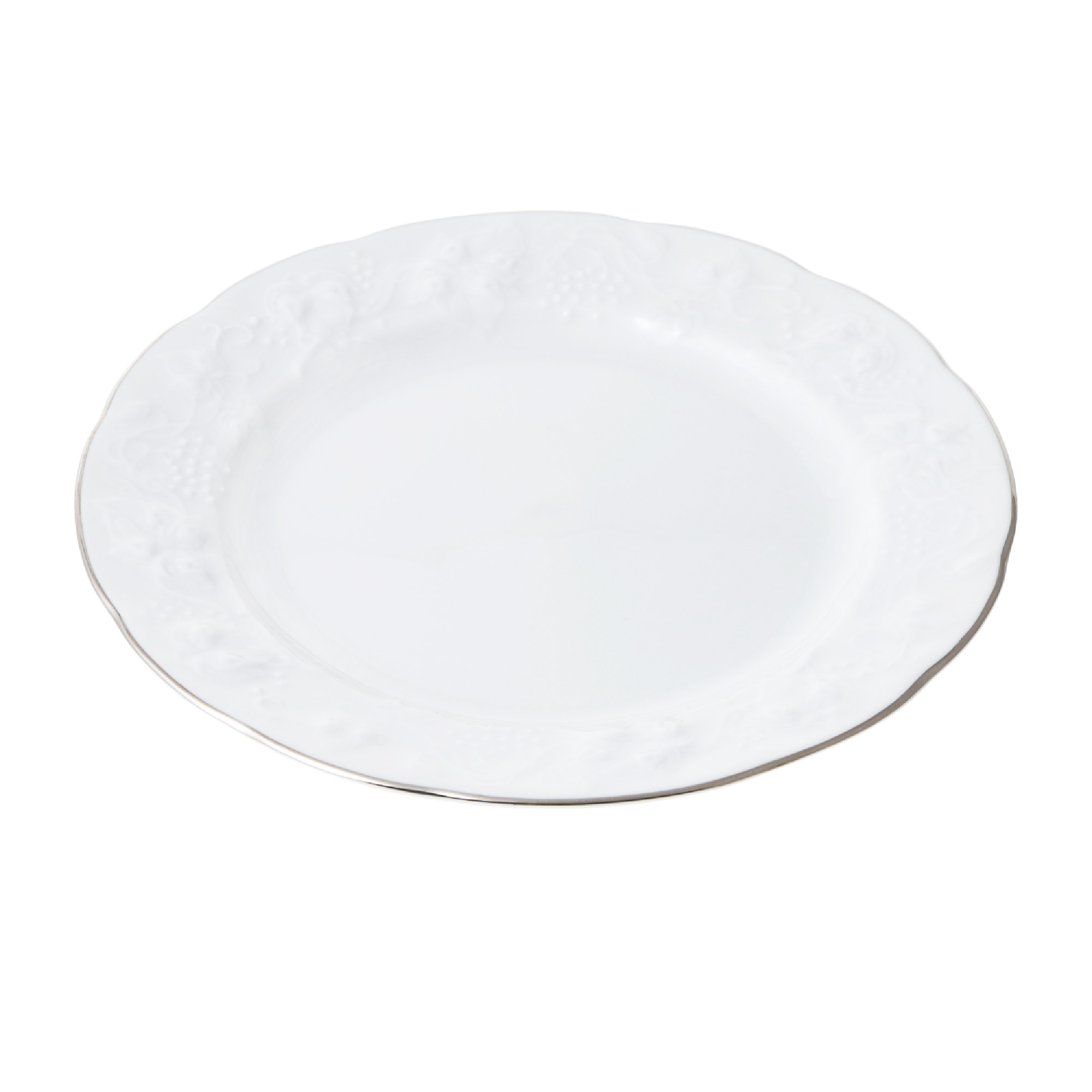 Тарелка Yves de la Rosiere Vendange Platine десертная 16 см, цвет белый - фото 1