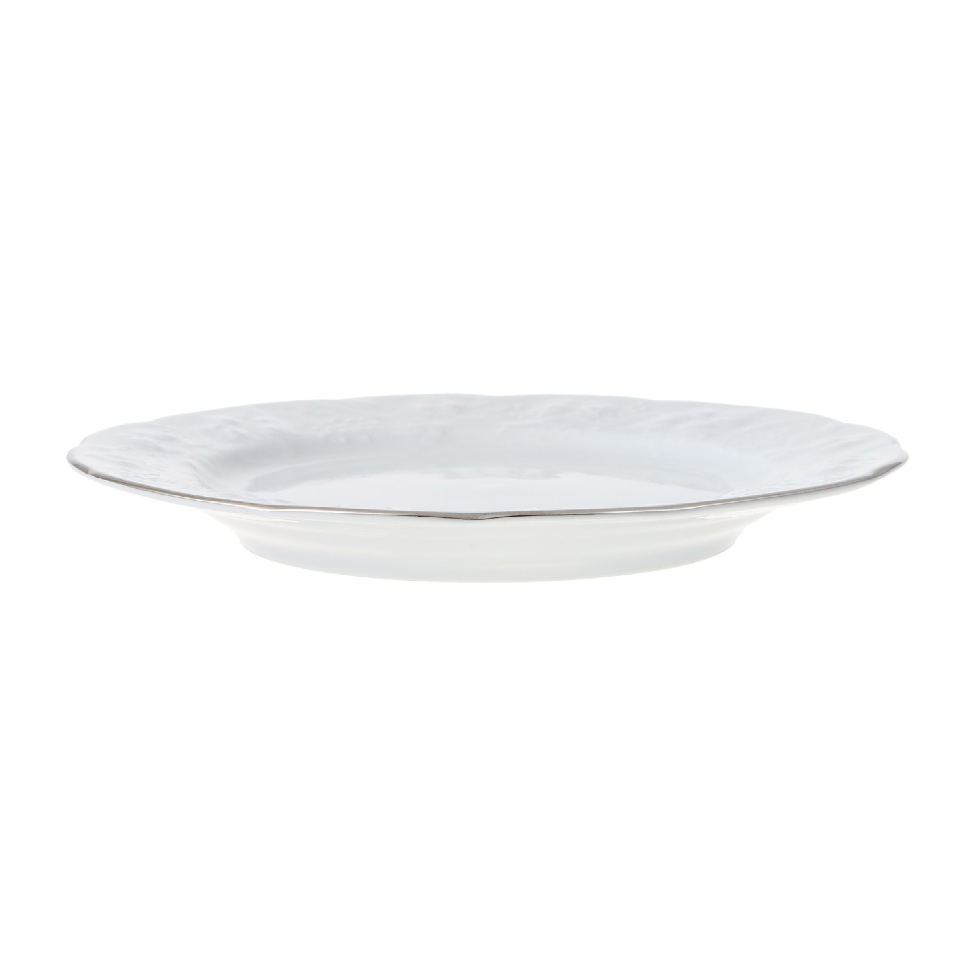 Тарелка Yves de la Rosiere Vendange Platine десертная 16 см, цвет белый - фото 2
