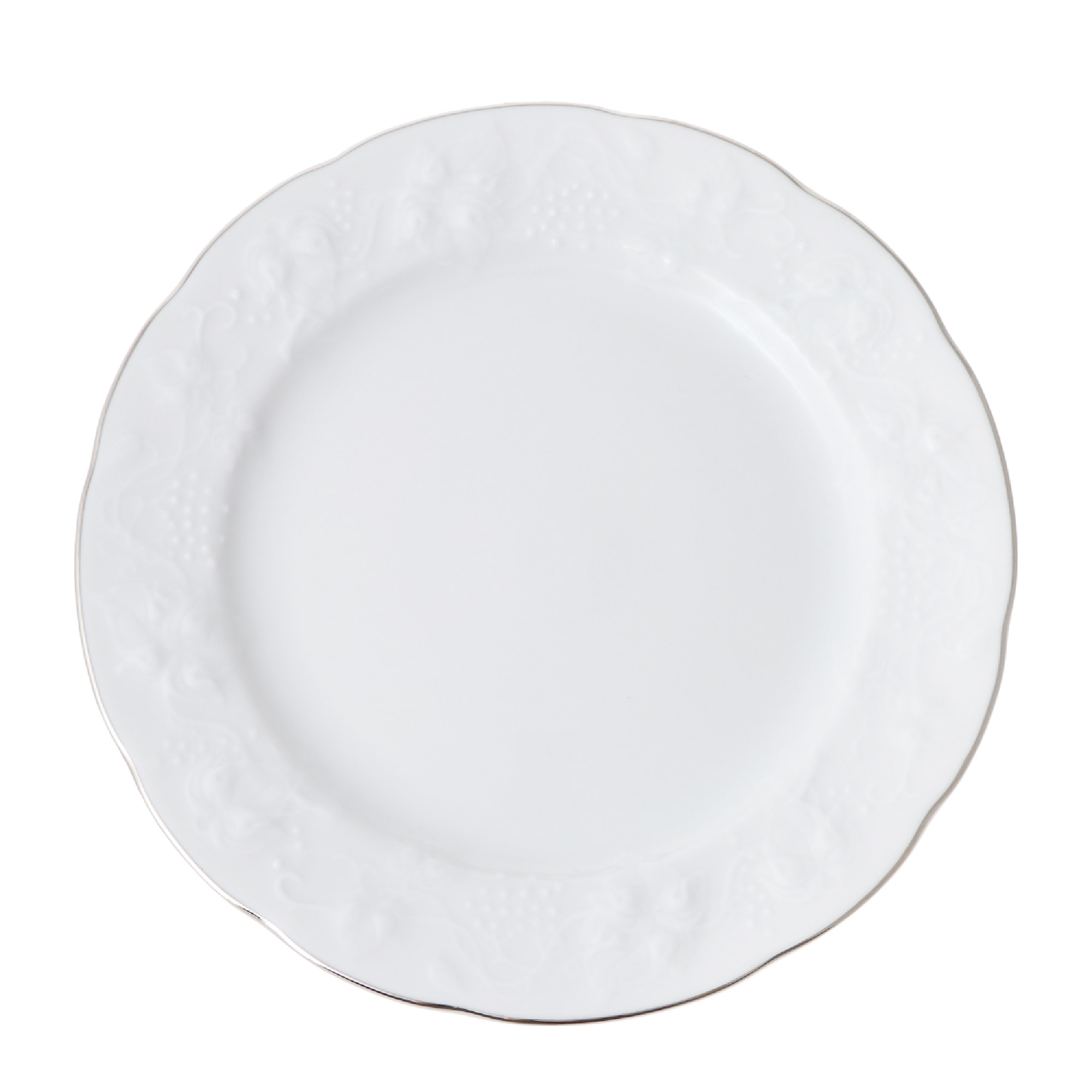 Тарелка Yves de la Rosiere Vendange Platine десертная 16 см, цвет белый - фото 4