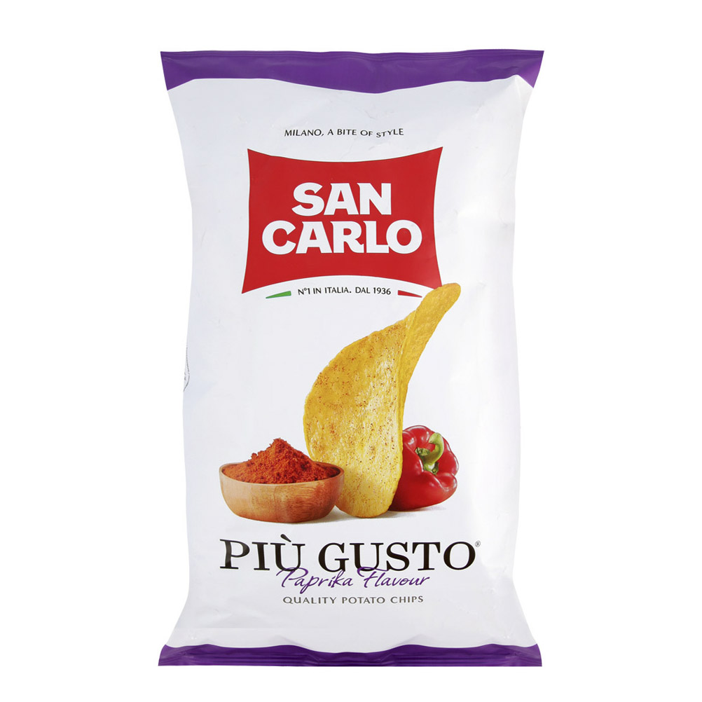 Чипсы картофельные San Carlo Piu Gusto со вкусом паприки 150 г