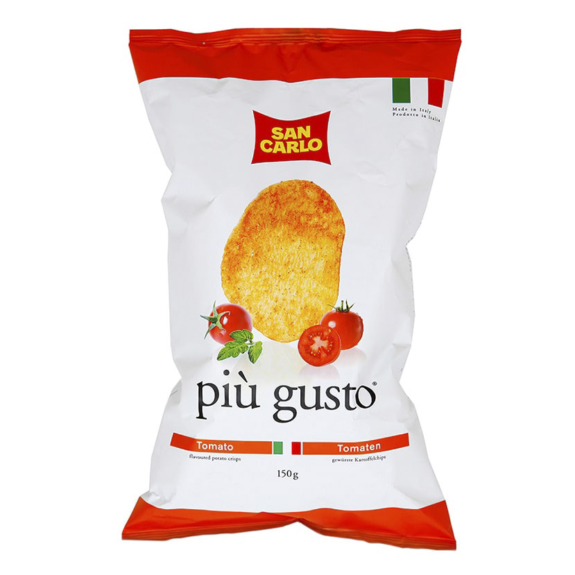 Чипсы картофельные San Carlo Piu Gusto со вкусом томата 150 г