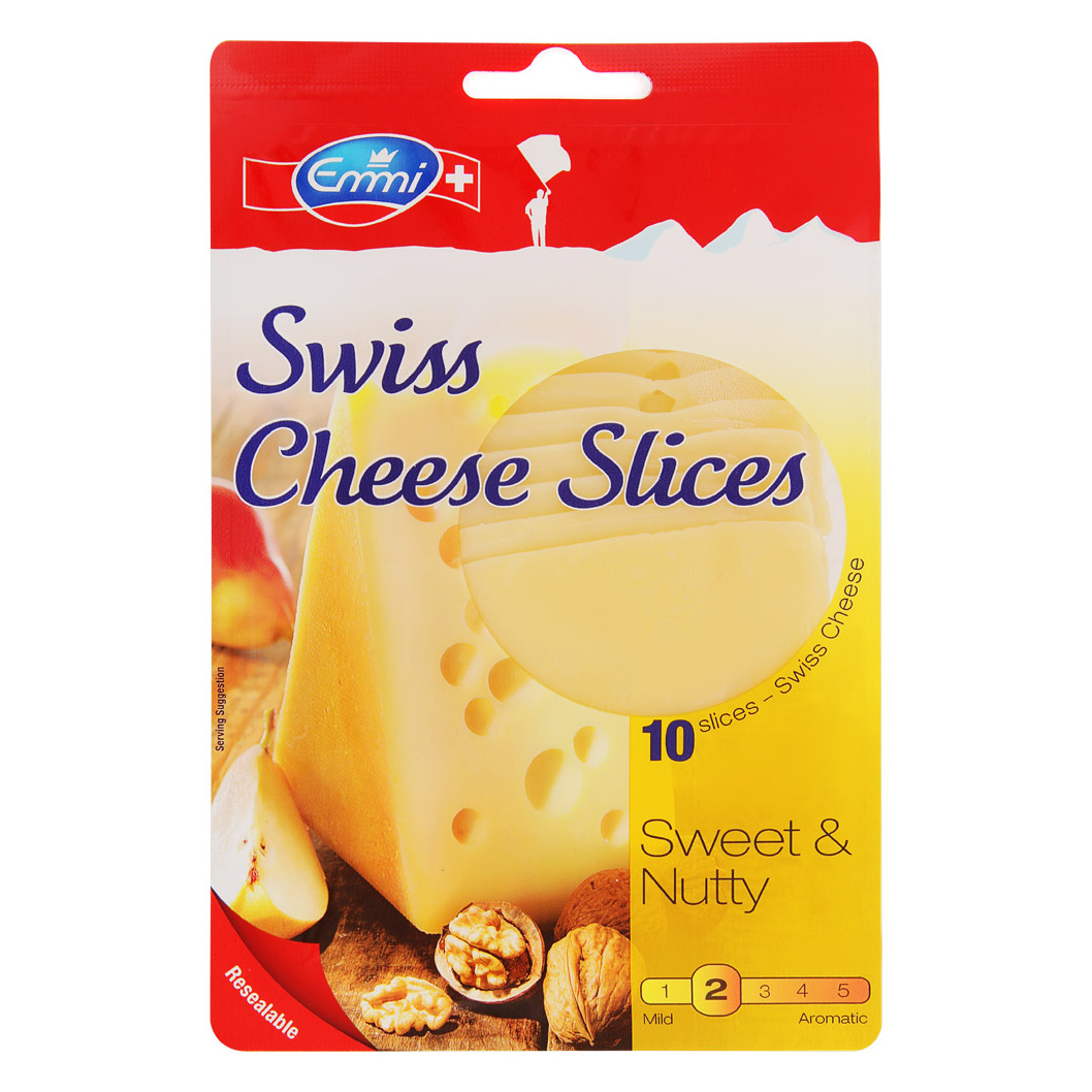 Сыр Emmi Швейцарский твердый нарезка 48% 150 г