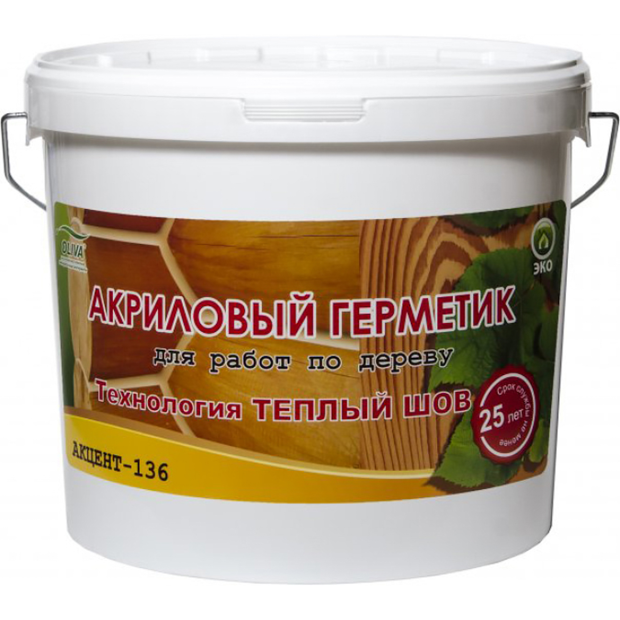 фото Герметик oliva акцент-136 золотая сосна 15 кг