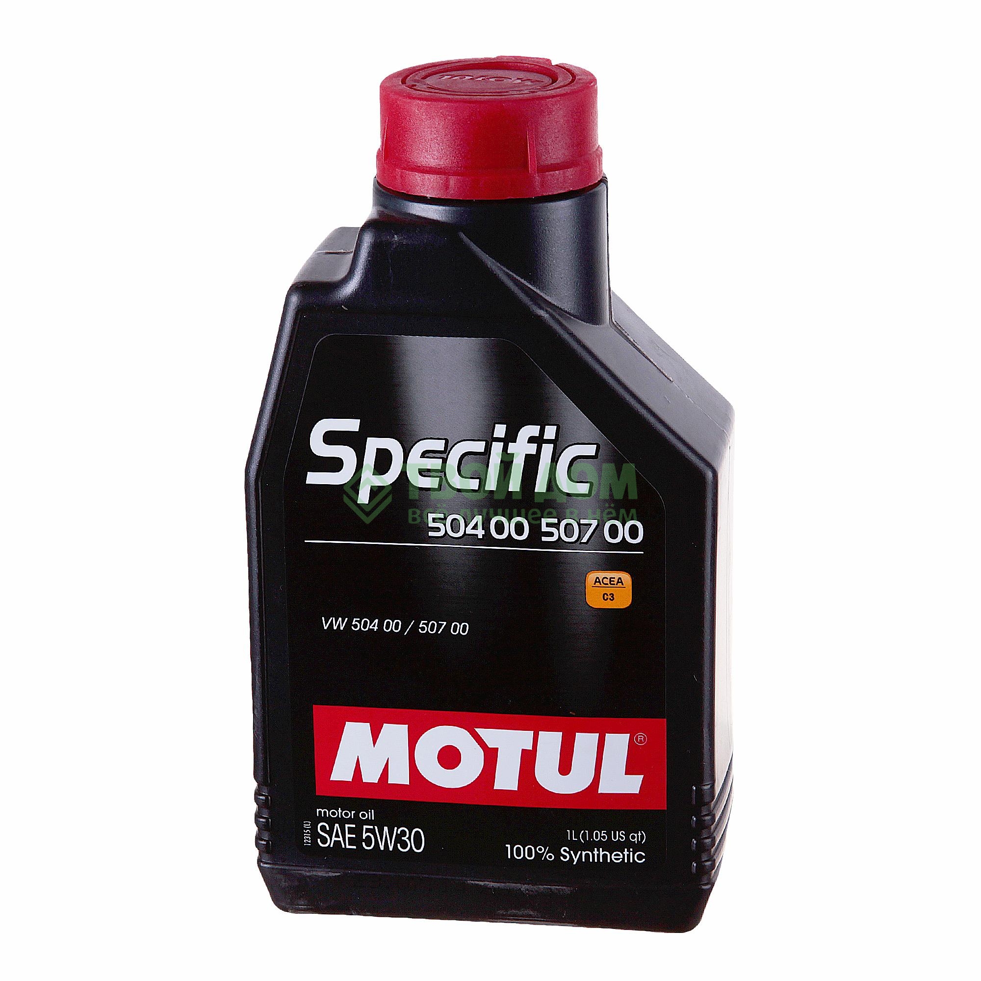 

Моторное масло Motul Масло motul 5w30 specifiс 50400/50700 1л (320-444), Черный