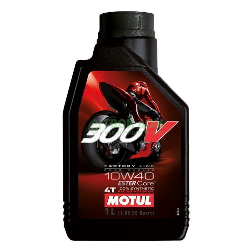 

Моторное масло motul 10w40 300v 4t fl road rac 4л (320-488), Черный