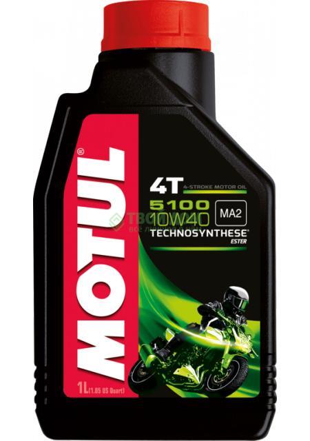 

Моторное масло motul 10w40 5100 4t 4л, Черный