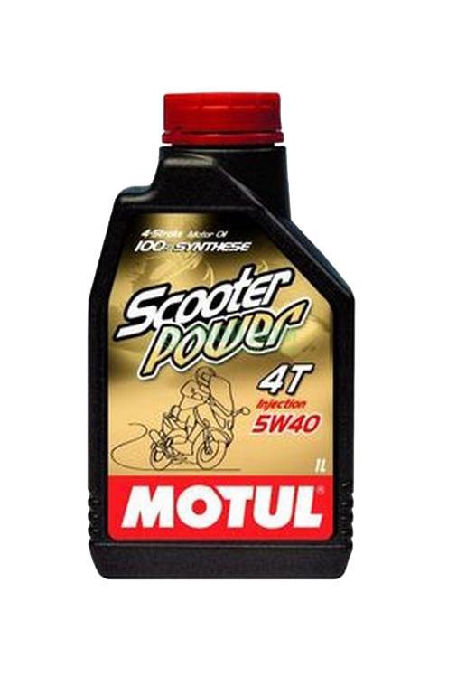 

Моторное масло Motul 5w40 scooter power 4t 1л (320-429), Черный