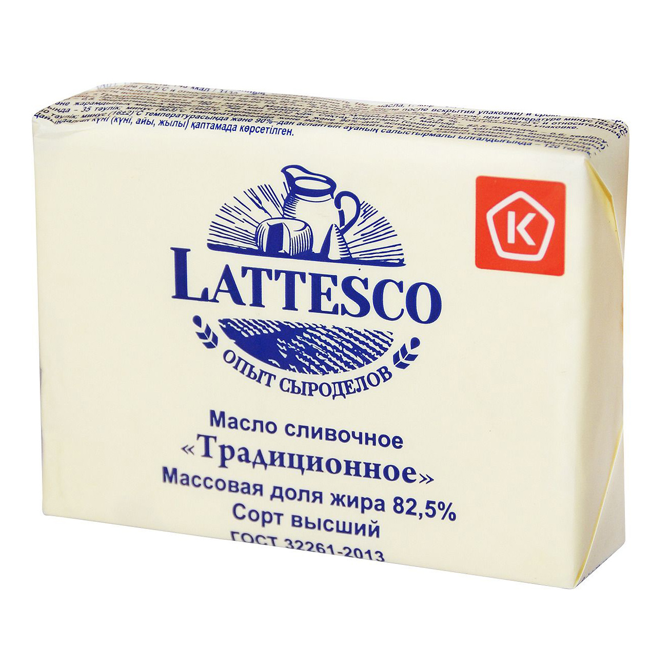 Масло Lattesco сливочное Традиционное 82,5% 180 г
