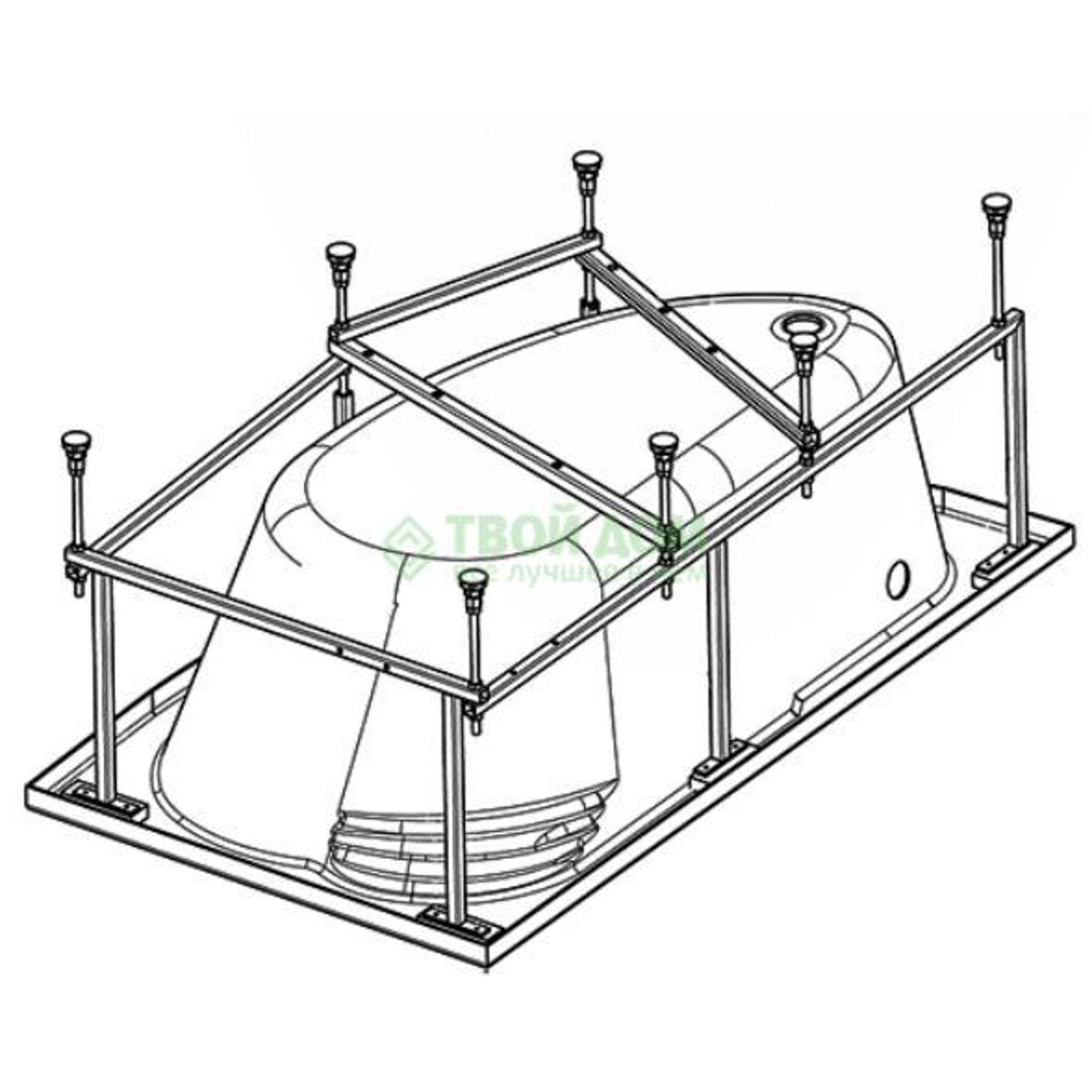 

Каркас для ванны Santek 1WH112433