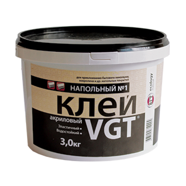 

Клей VGT Эконом напольный №1 3 кг, Белый