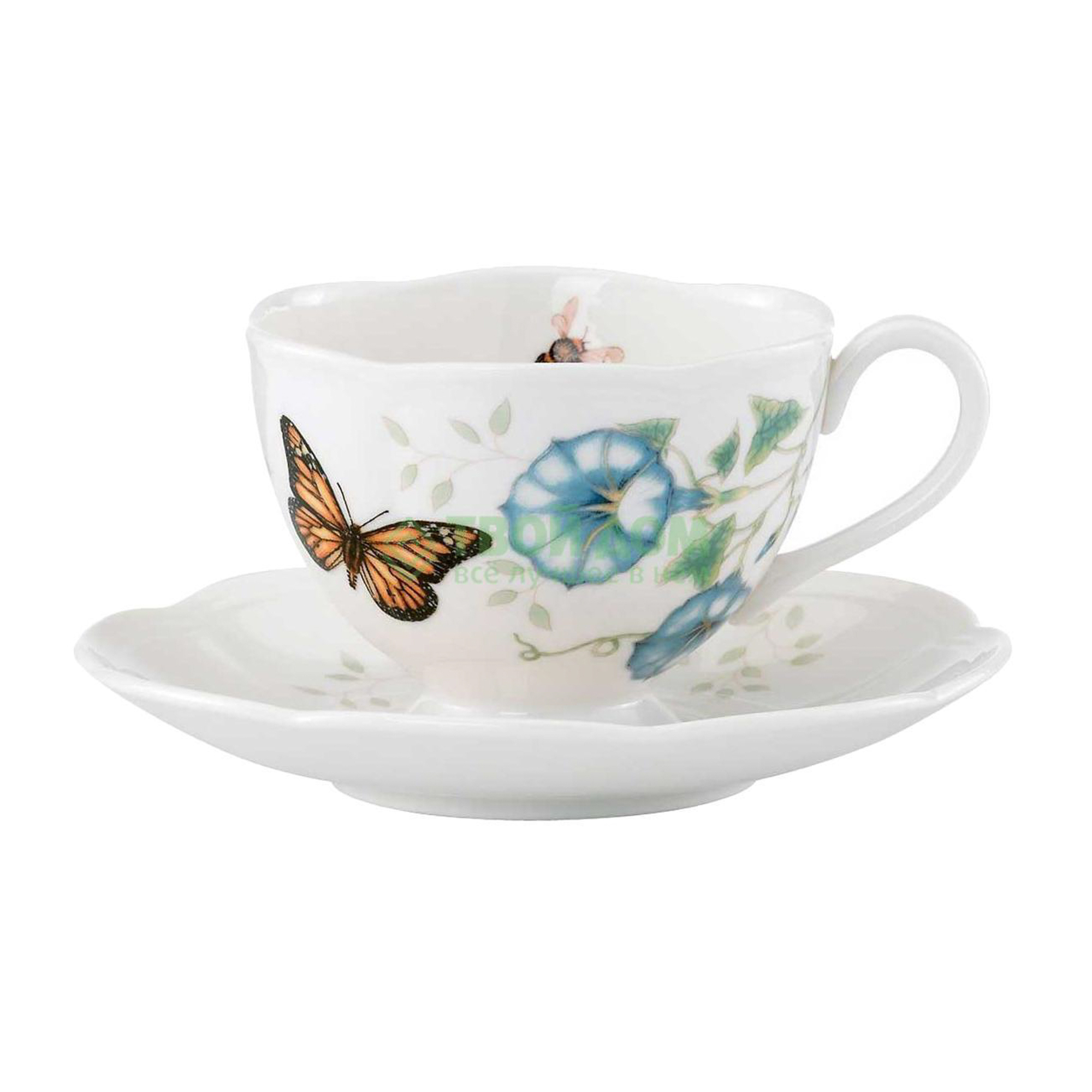 Чашка с блюдцем Lenox чашка чайная с блюдцем 240 мл бабочки на лугу бабочка монарх (LEN812099)