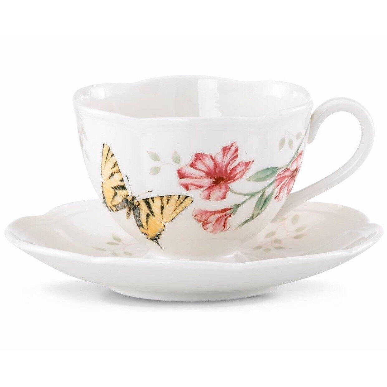 фото Чашка с блюдцем lenox чашка чайная с блюдцем 240 мл бабочки на лугу (len812105)