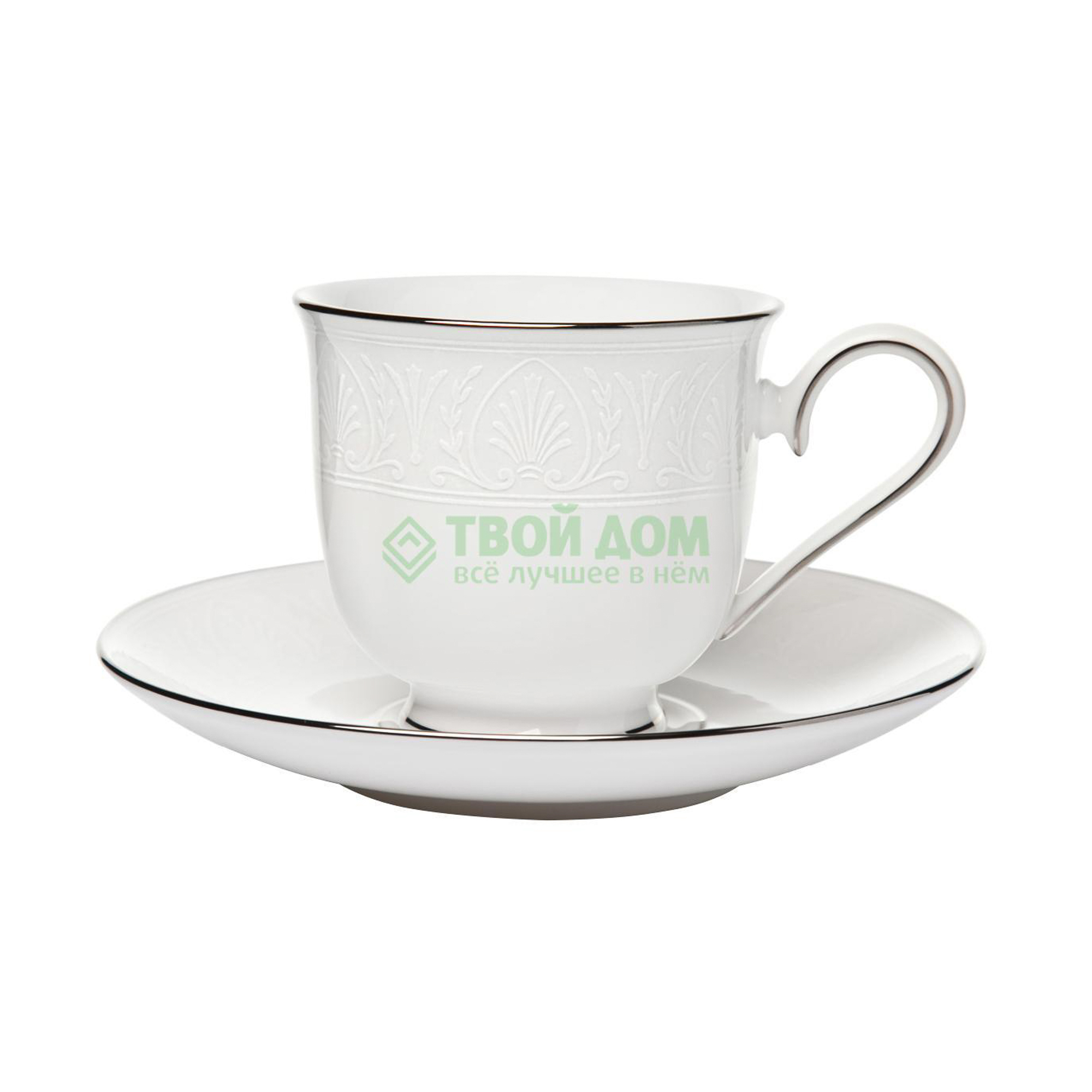 Чашка с блюдцем Lenox чашка чайная с блюдцем 180 мл ханна, платиновый кант (LEN193519032/193519042)