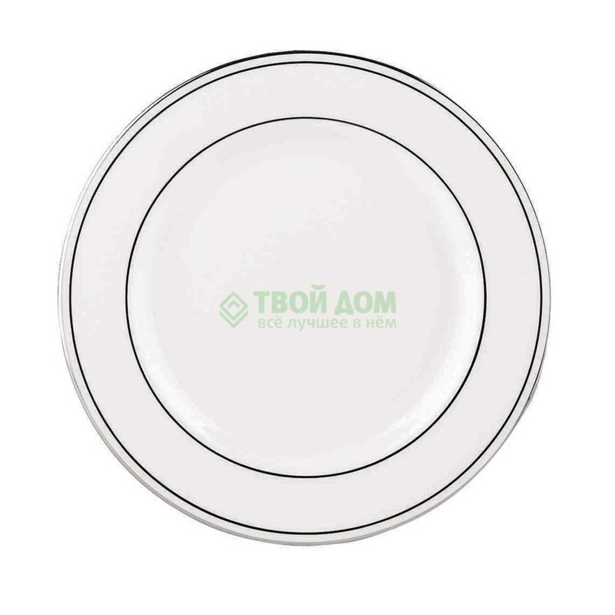 Тарелка LENOX Платиновый кант 15 см, цвет белый - фото 1
