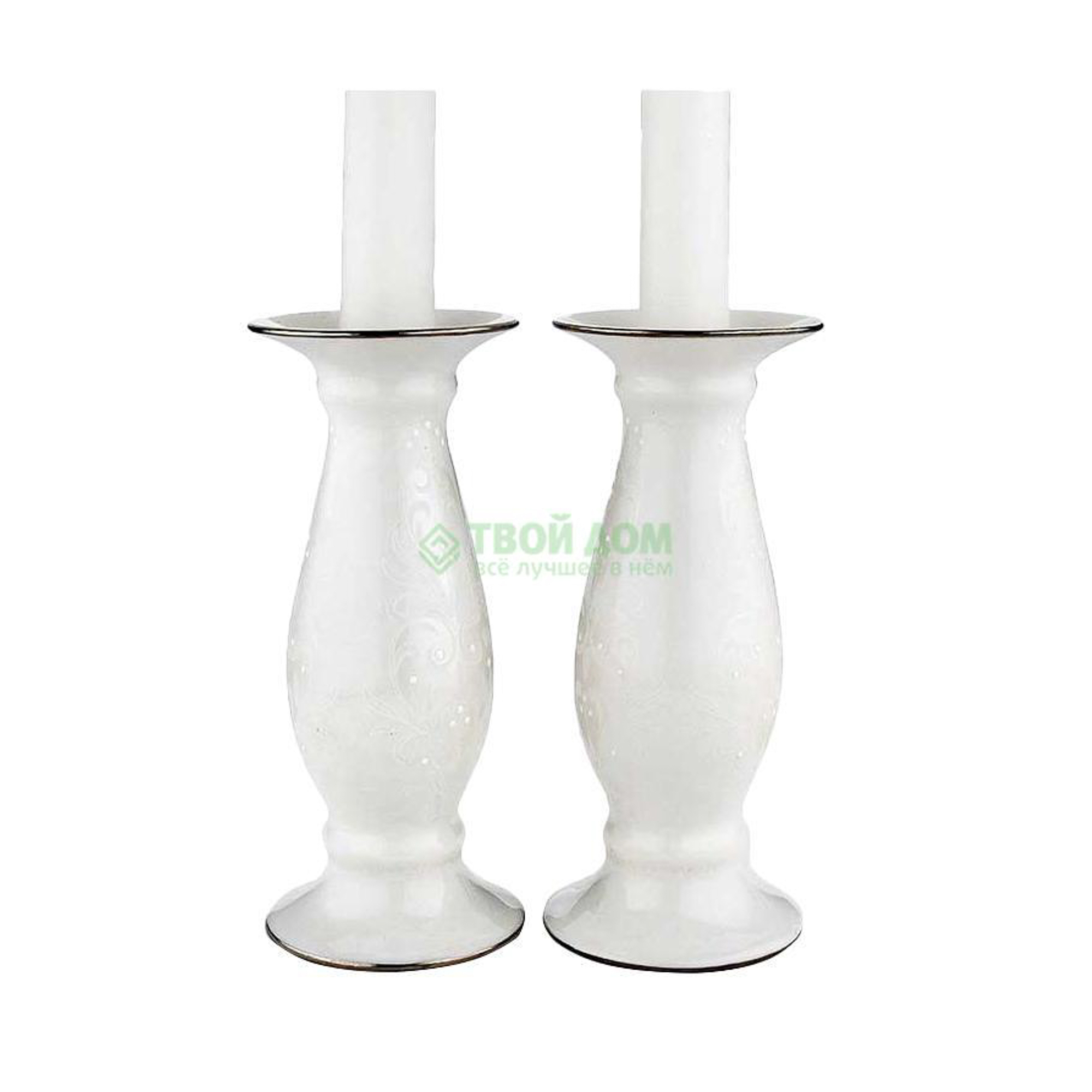 

Lenox ЧИСТЫЙ ОПАЛ набор из 2 подсвечников 16.5 см (LEN6249908), Белый