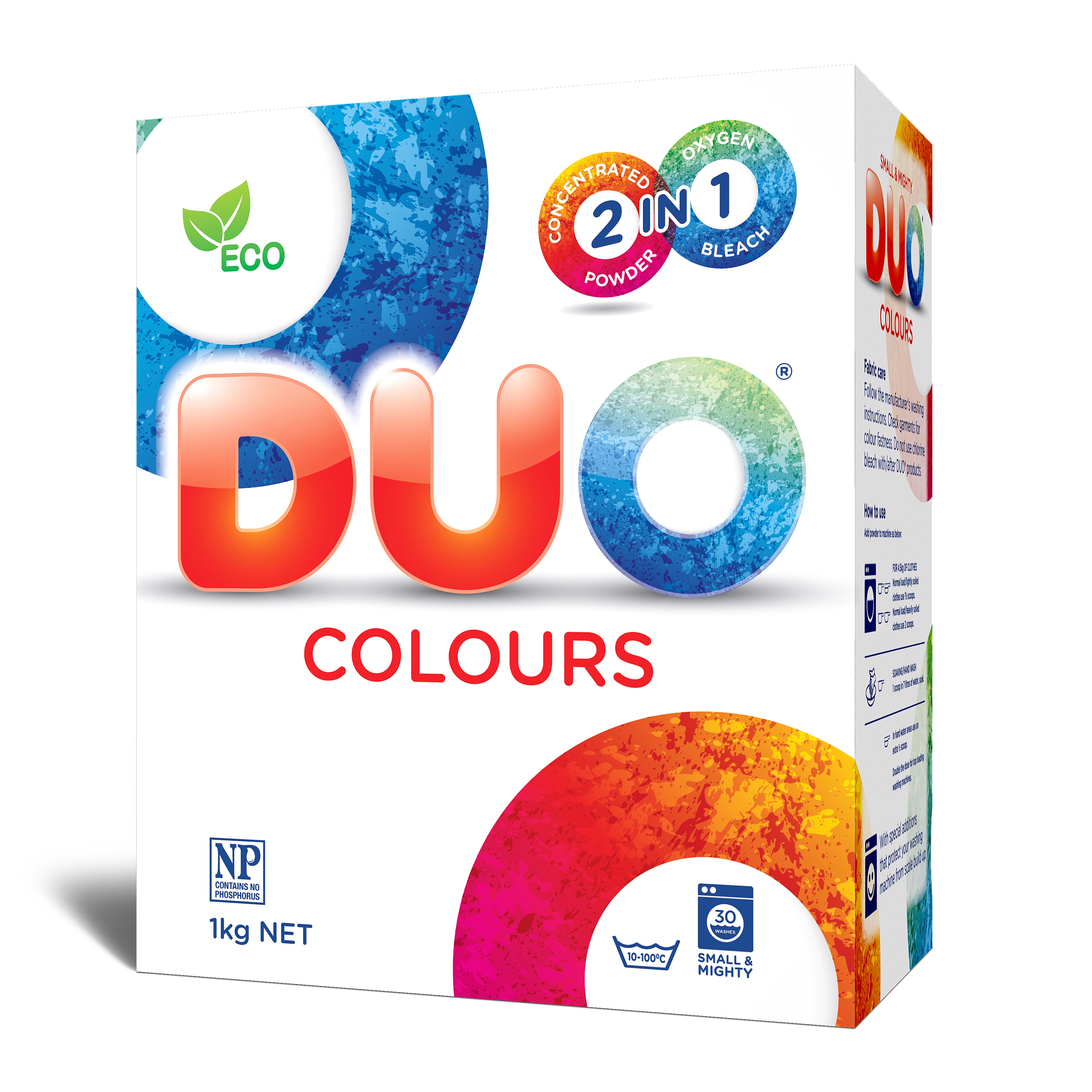 фото Стиральный порошок duo colours для цветных и темных тканей 1 кг