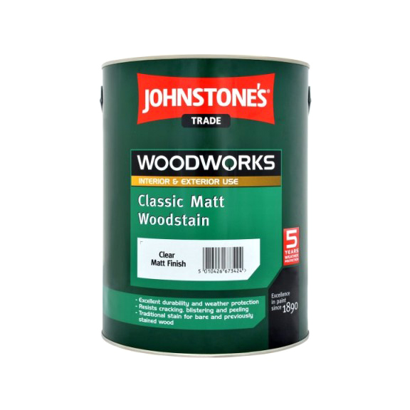 фото Лак johnstone's matt woodstain бесцветный 0,75 л johnstones