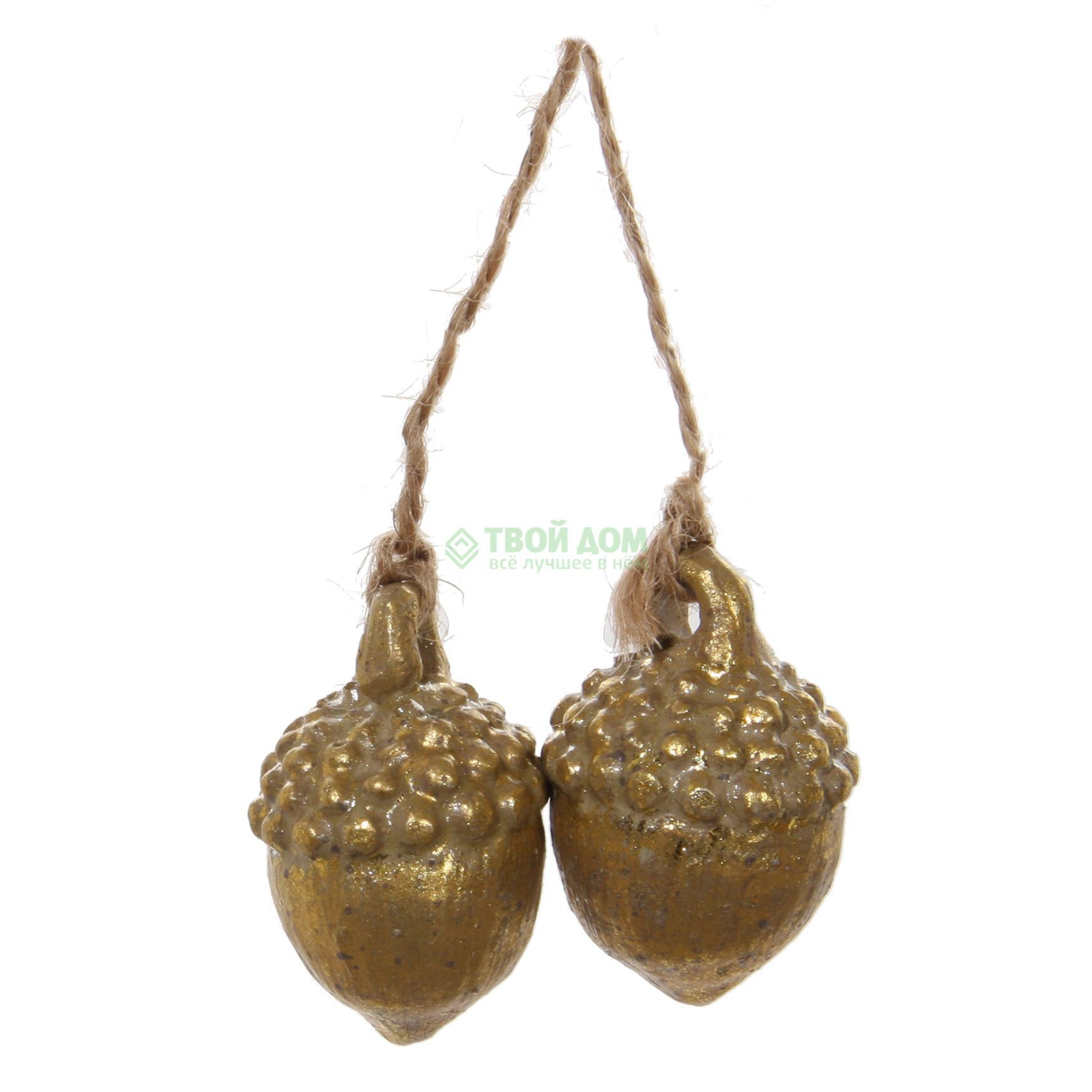 

Игрушка Shi shi deco Желуди 20см золотые (35496, Золотой