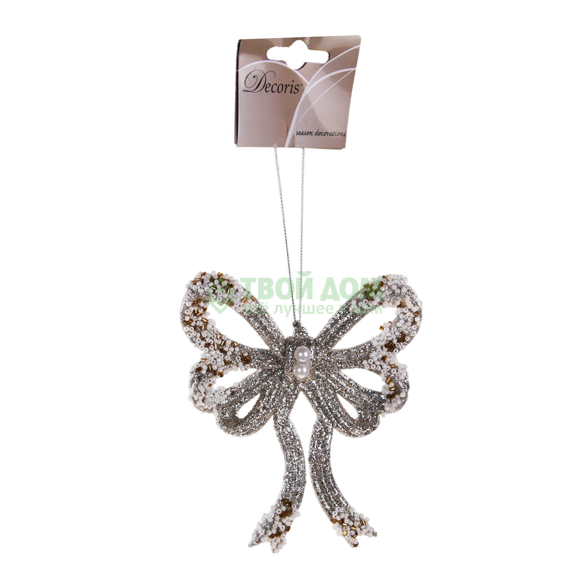 

Игрушка KaemingK Бант 13х10см серебрист (515098, Серебристый