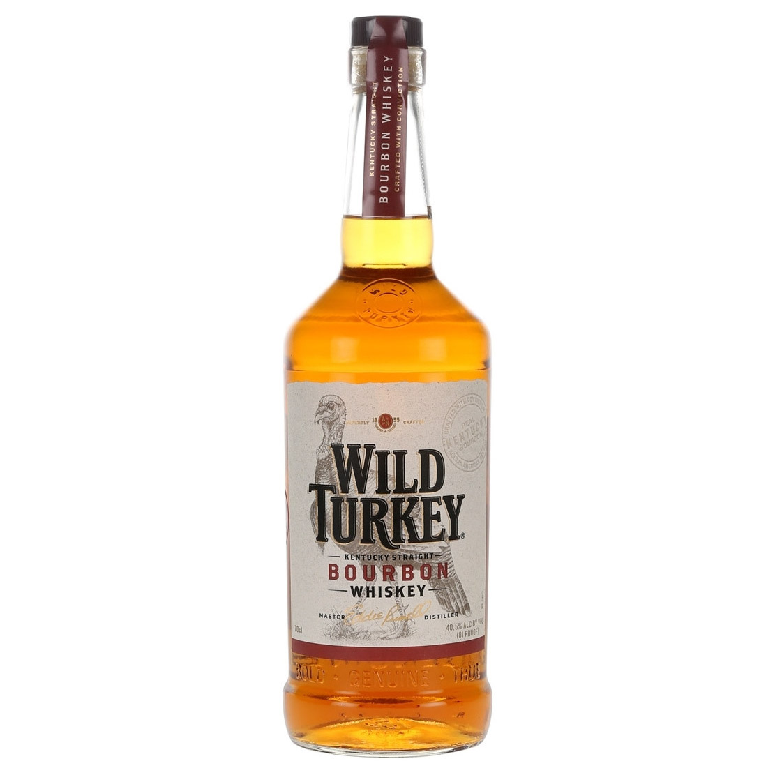 

Виски Wild Turkey 81 6 лет 700 мл, Бурбон цвета светлого янтаря.