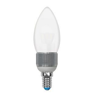 фото Лампочка uniel led-c37p-5w/nw/e14/fr/dim alc