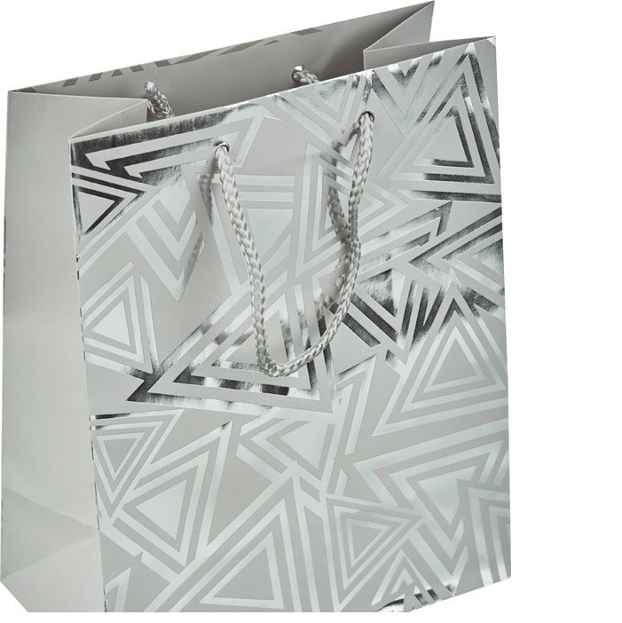 Пакет подарочный Мегамаг тиснение фольгой/блестки Mpremium 180*227*100 в ассортименте