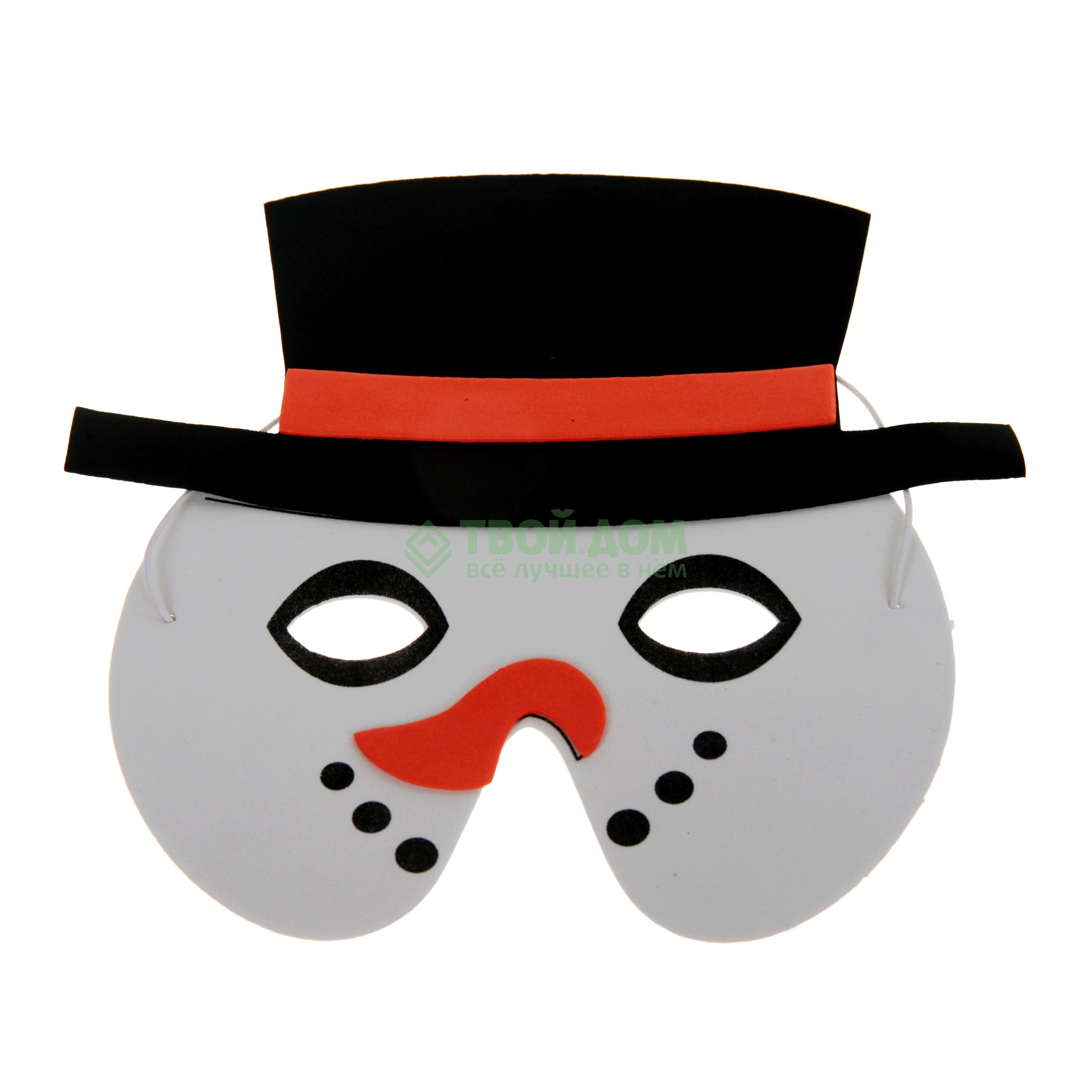 фото Страна карнавалия маска карнавальная снеговик