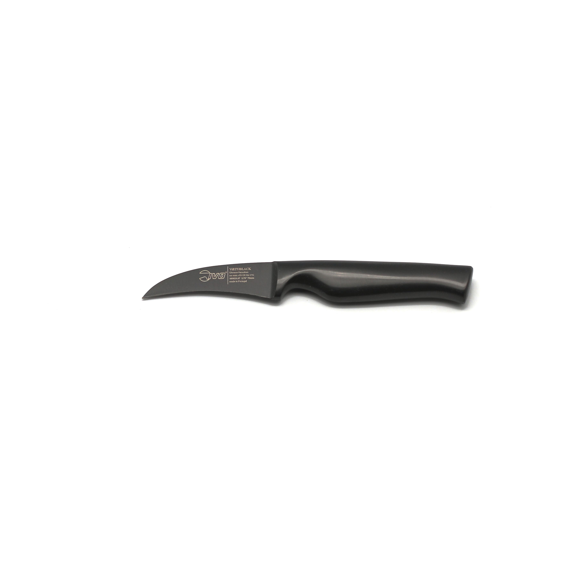 Нож для чистки 7см virtu black IVO - фото 1