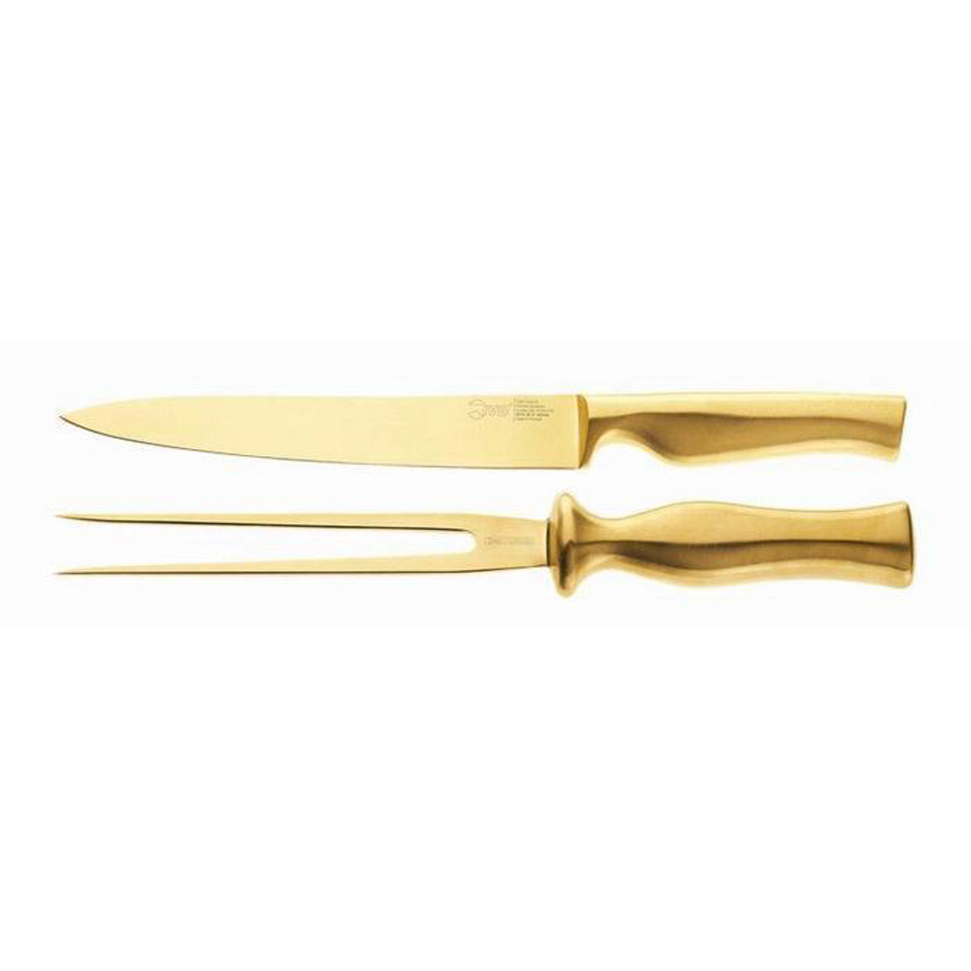 фото Набор разделочный нож+вилка virtu gold ivo