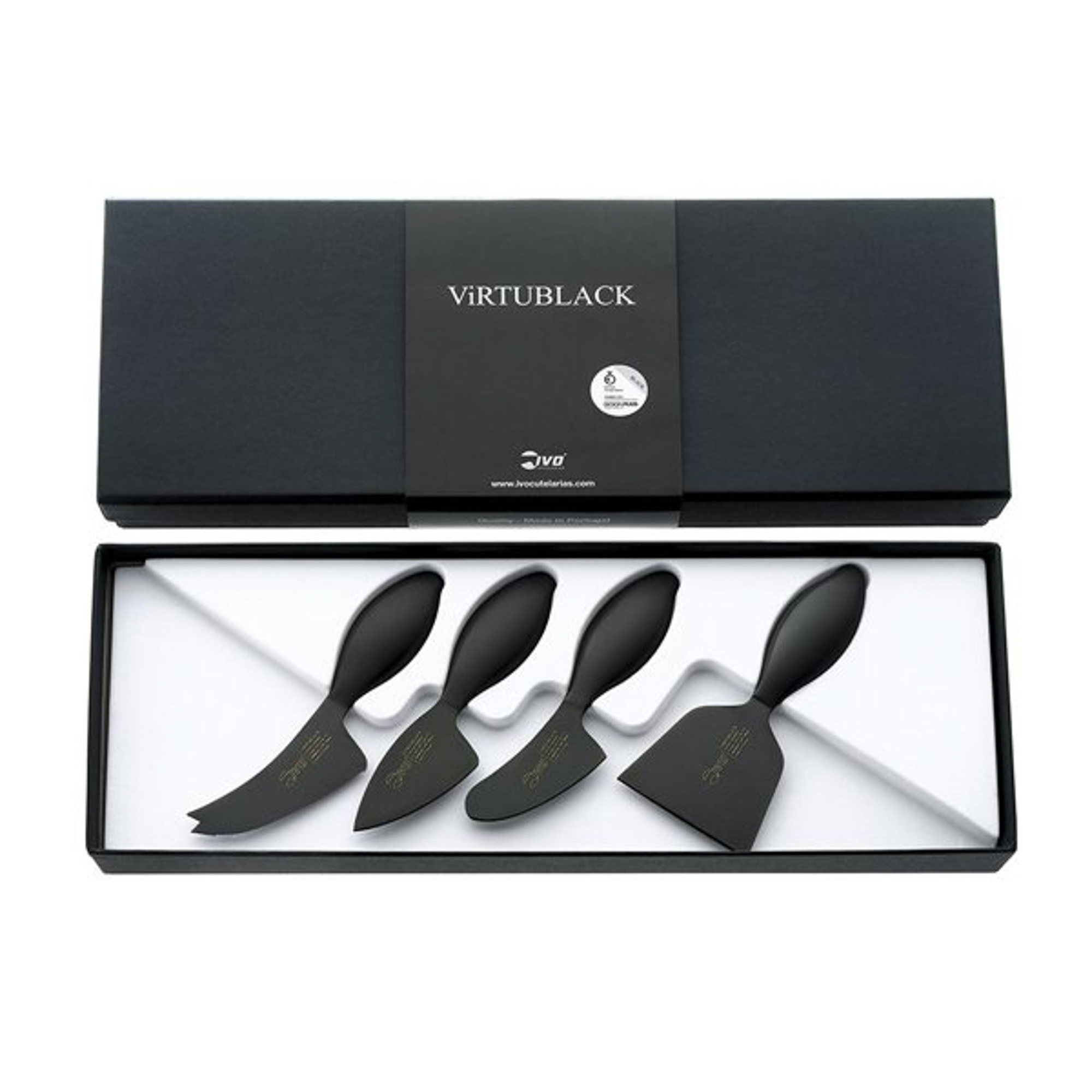фото Набор ножей для сыра 5пр. virtu black ivo