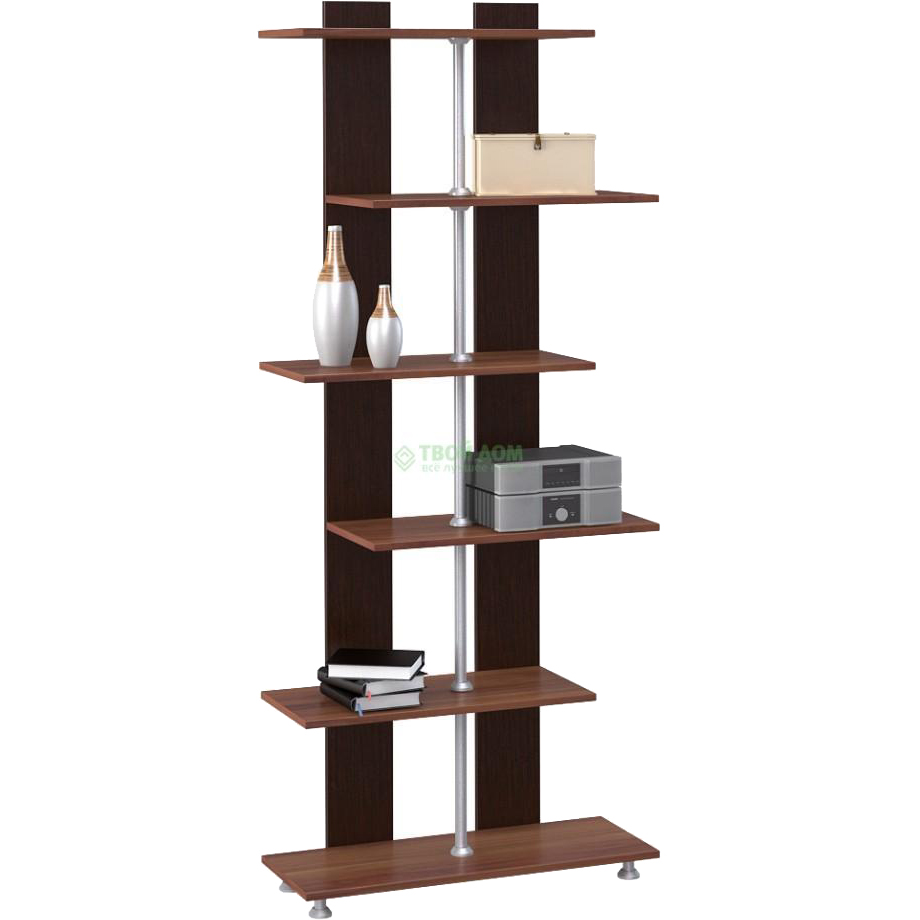 

Стеллаж Наша Мебель СТ-3 венге/слива