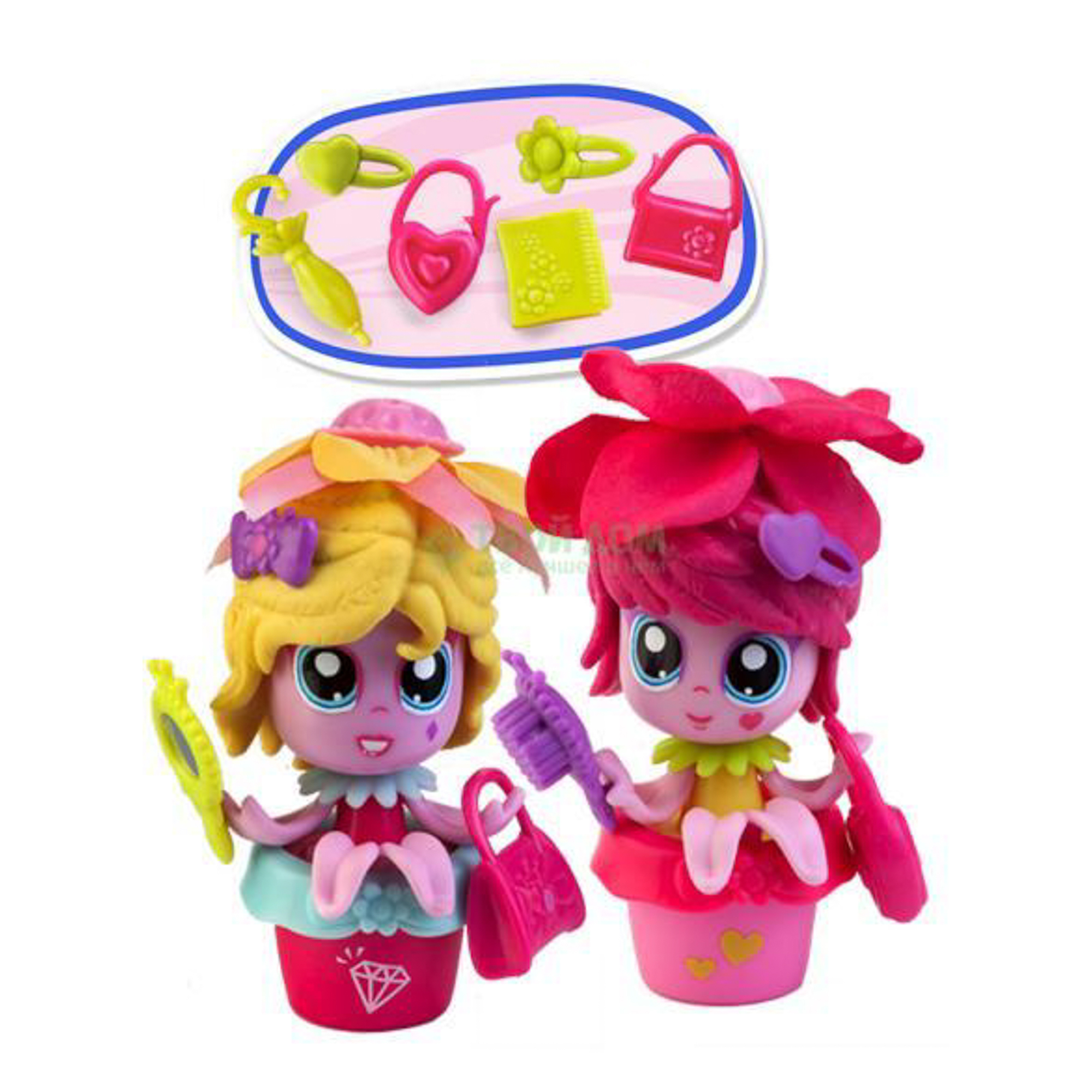 

Кукла Toy shock Набор кукол девочка цветок 9902, Розовый