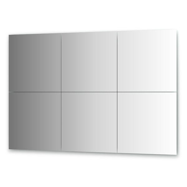 фото Зеркальная плитка с фацетом evoform 6 шт 50х50 см by 1535