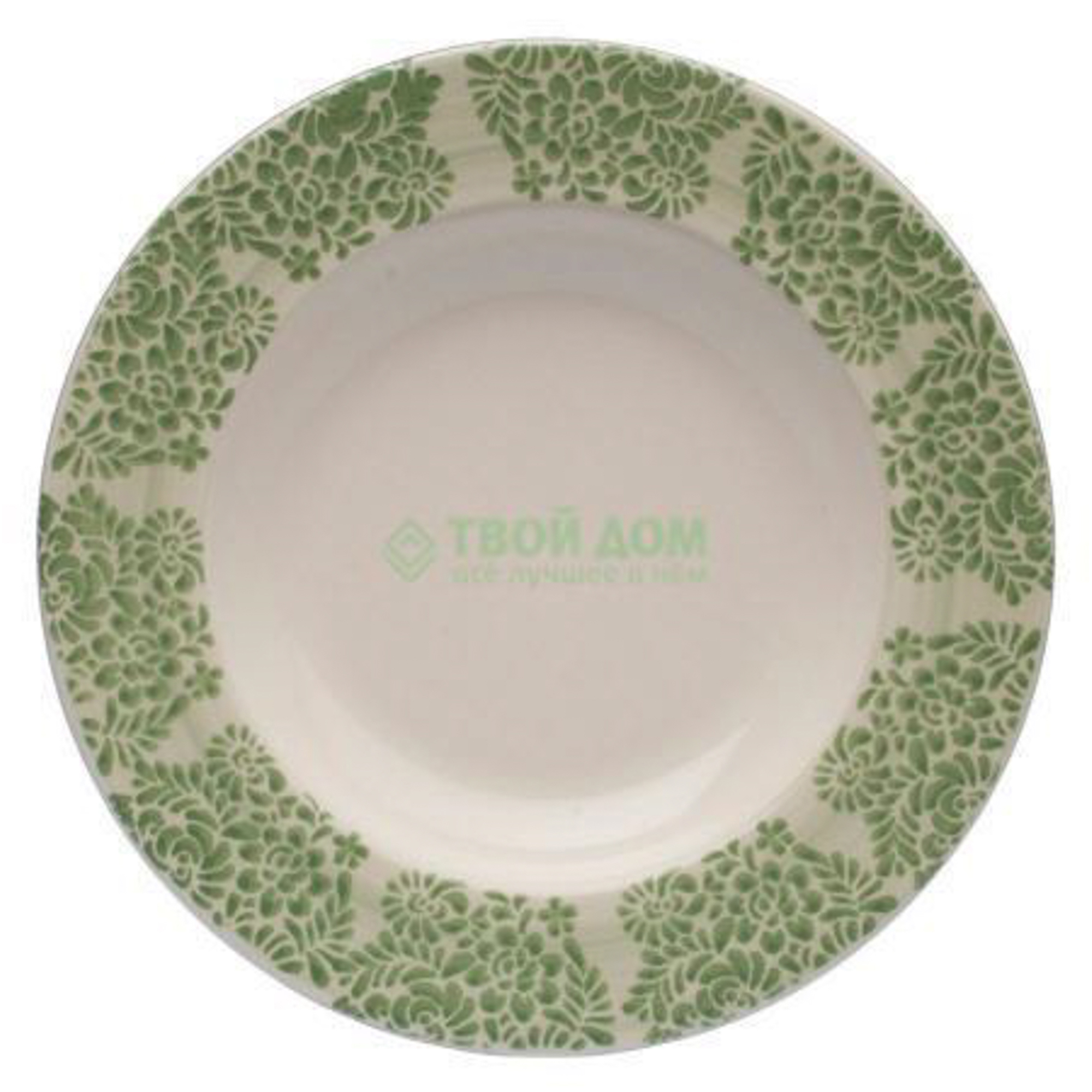Тарелка Tognana Coimbra 24 см, цвет зелёный - фото 1